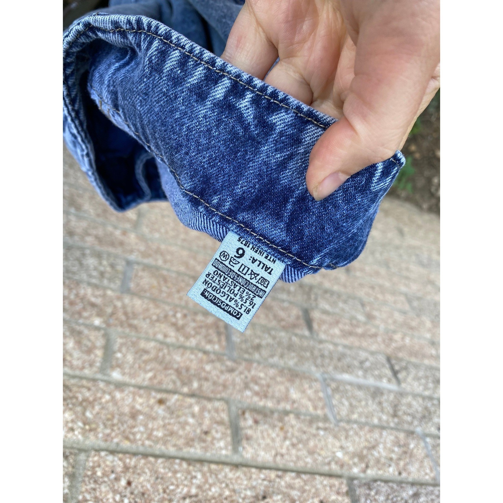 Vintage 1990s High Waist Denim Chaps Jeans Slits 6 Western Cowgirl Barrel Boho