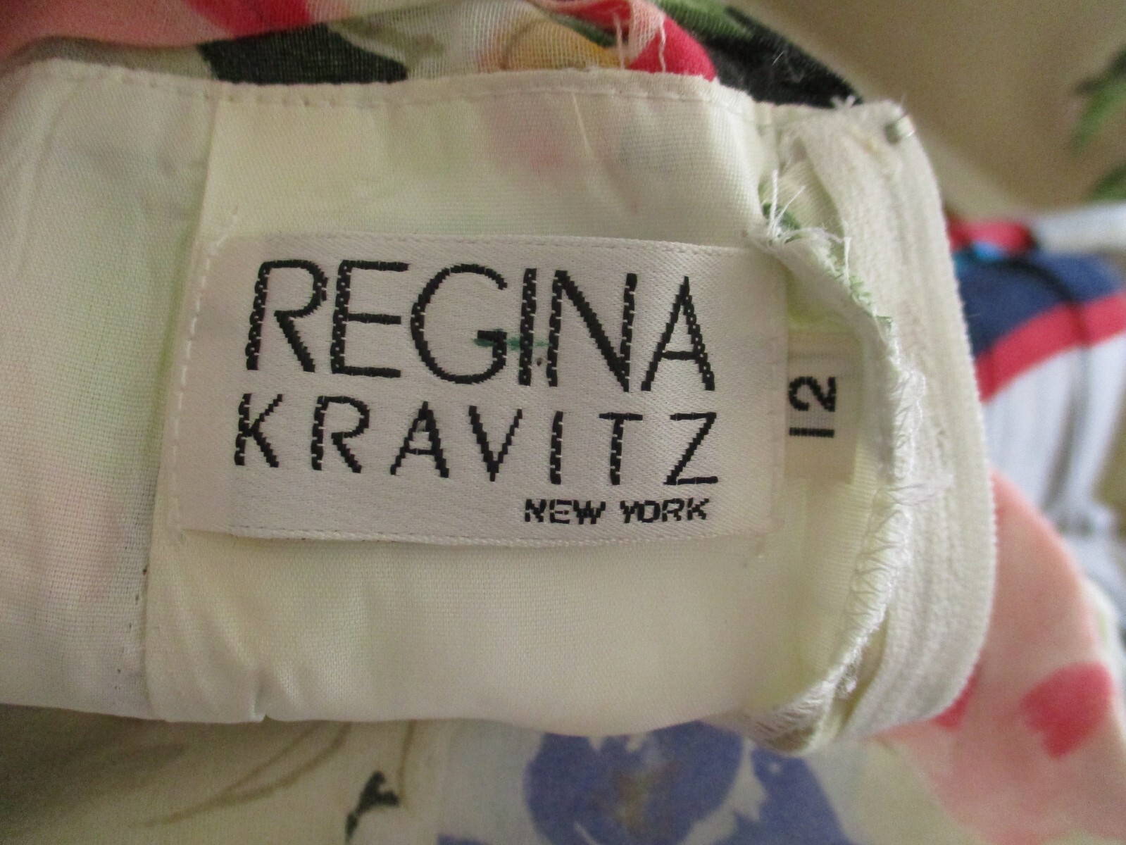 Vintage Regina Kravitz Dress Medium Women Floral Print