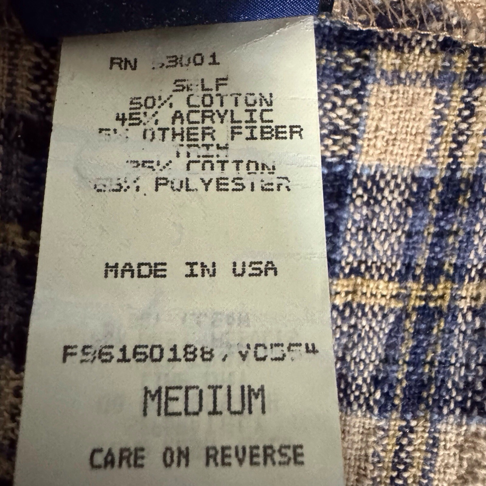 Vintage Ivy Collectibles Medium Plaid Check Zip Up Top Y2L Academia Preppy