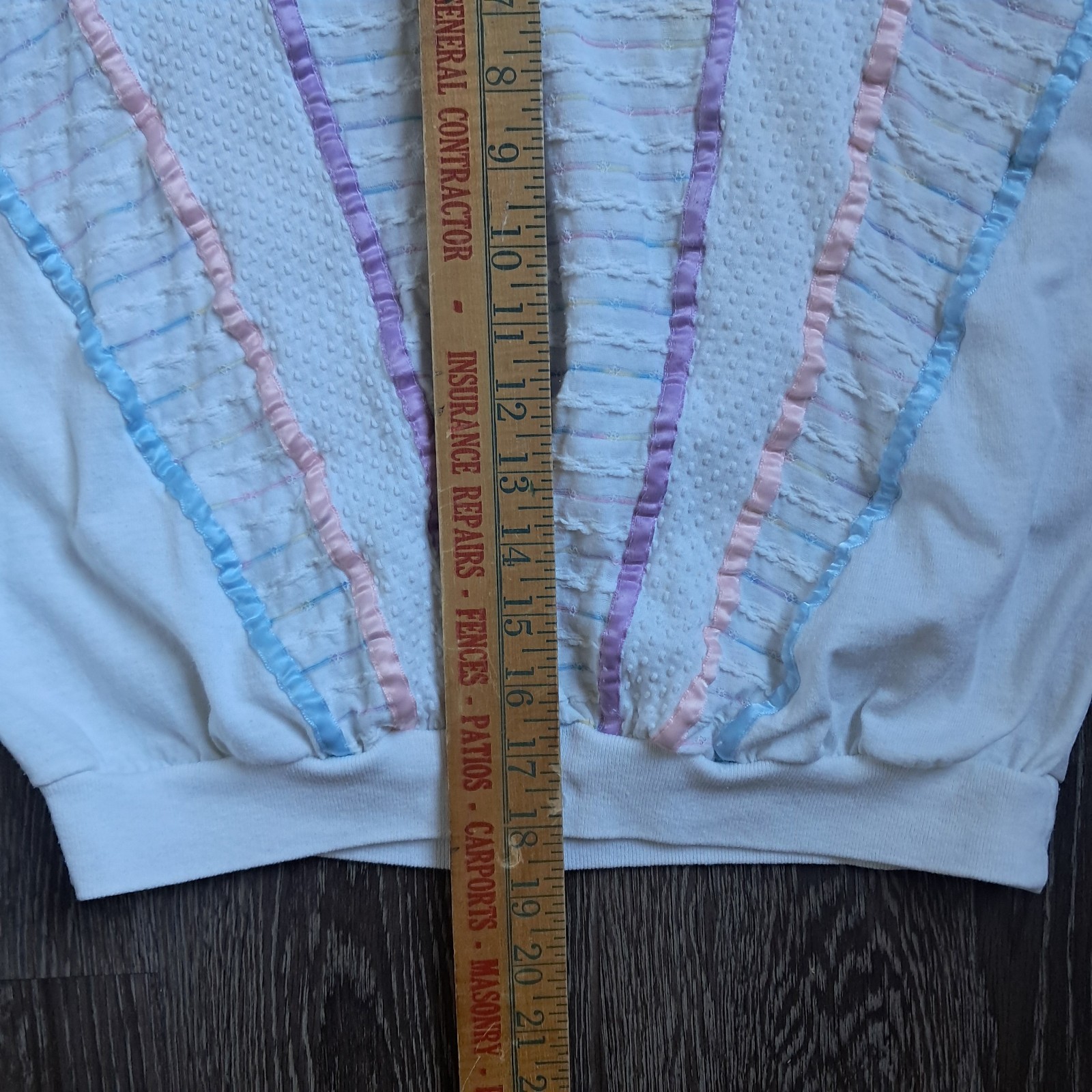 Vintage 1980s Pastel Textured Short Sleeve Relaxed Fit Shirt Women’s Large