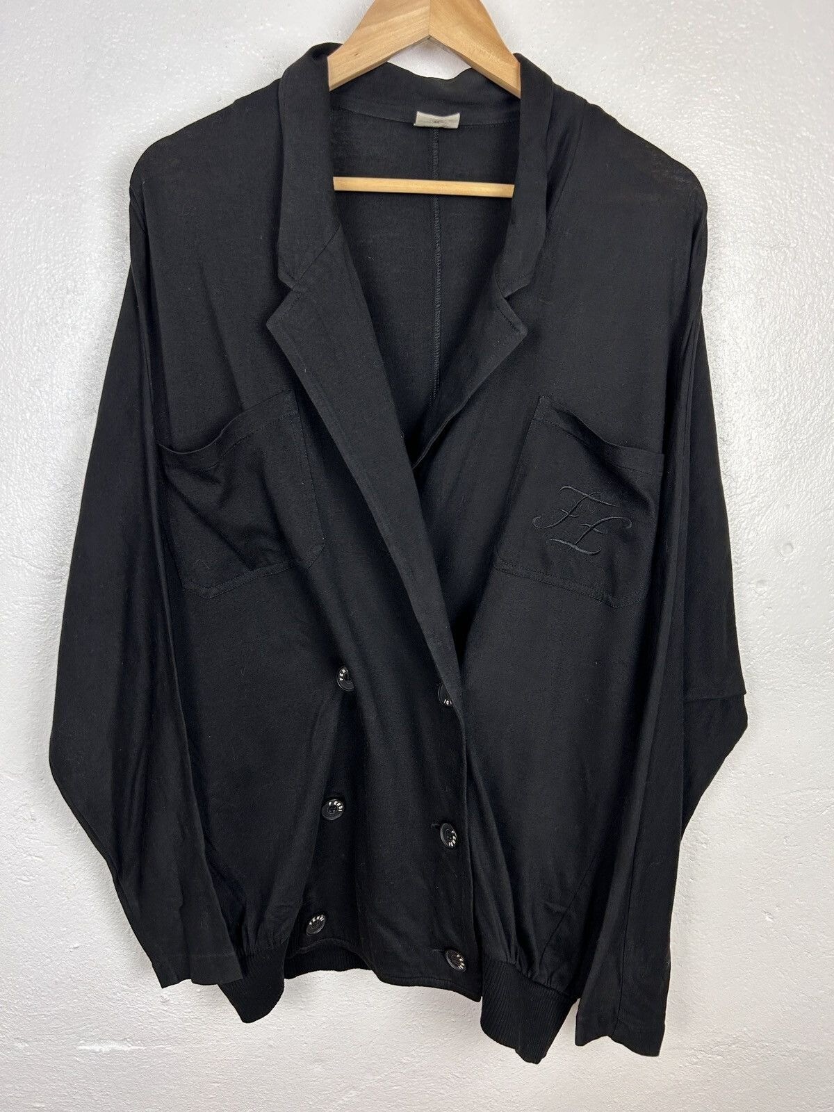80s Vintage Archival Fendi Button Up Jumper Blouse Size M