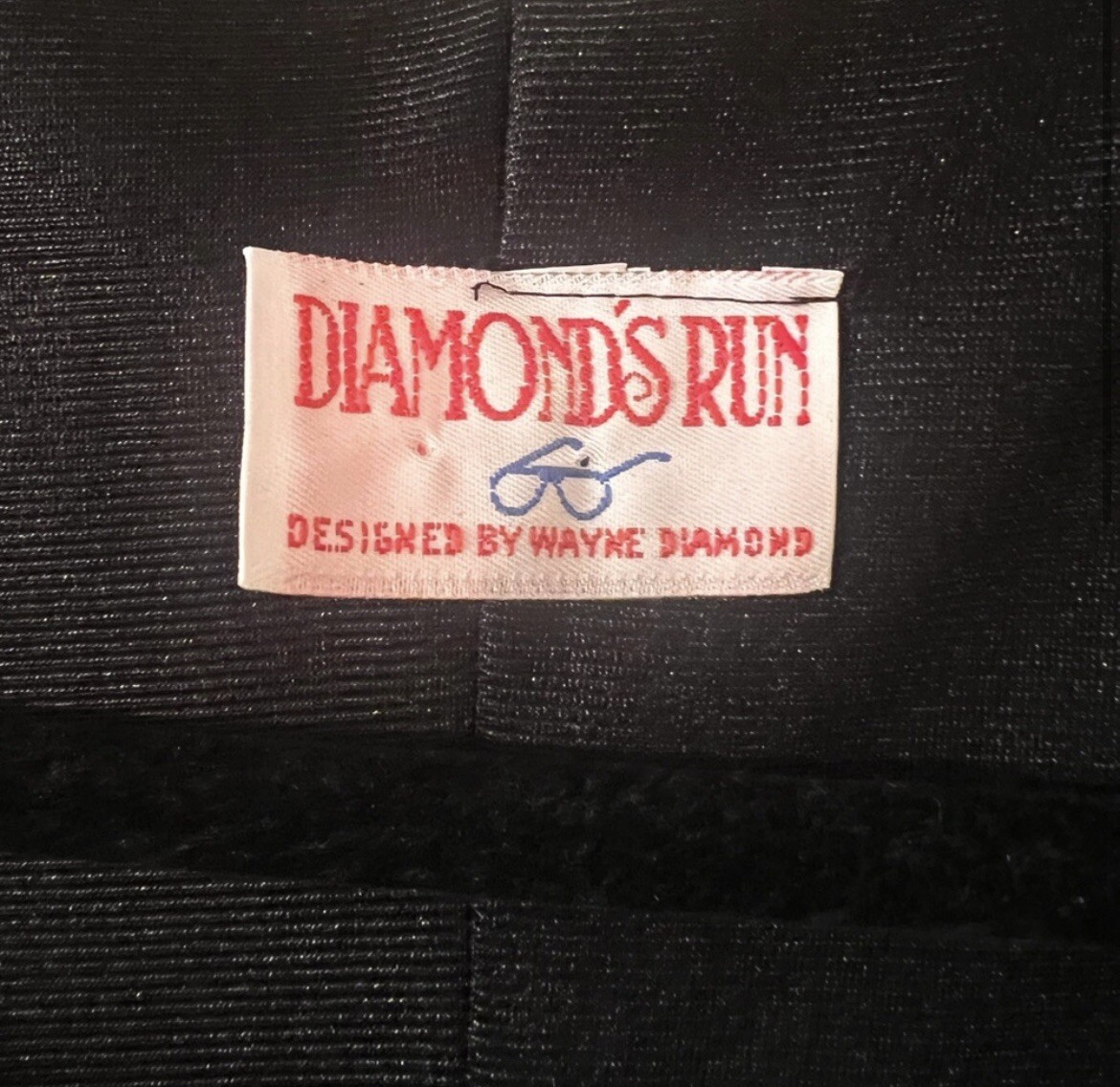 Vintage Diamond’s Run Wayne Diamond Design Cocktail Dress 1980’s Size S/Med