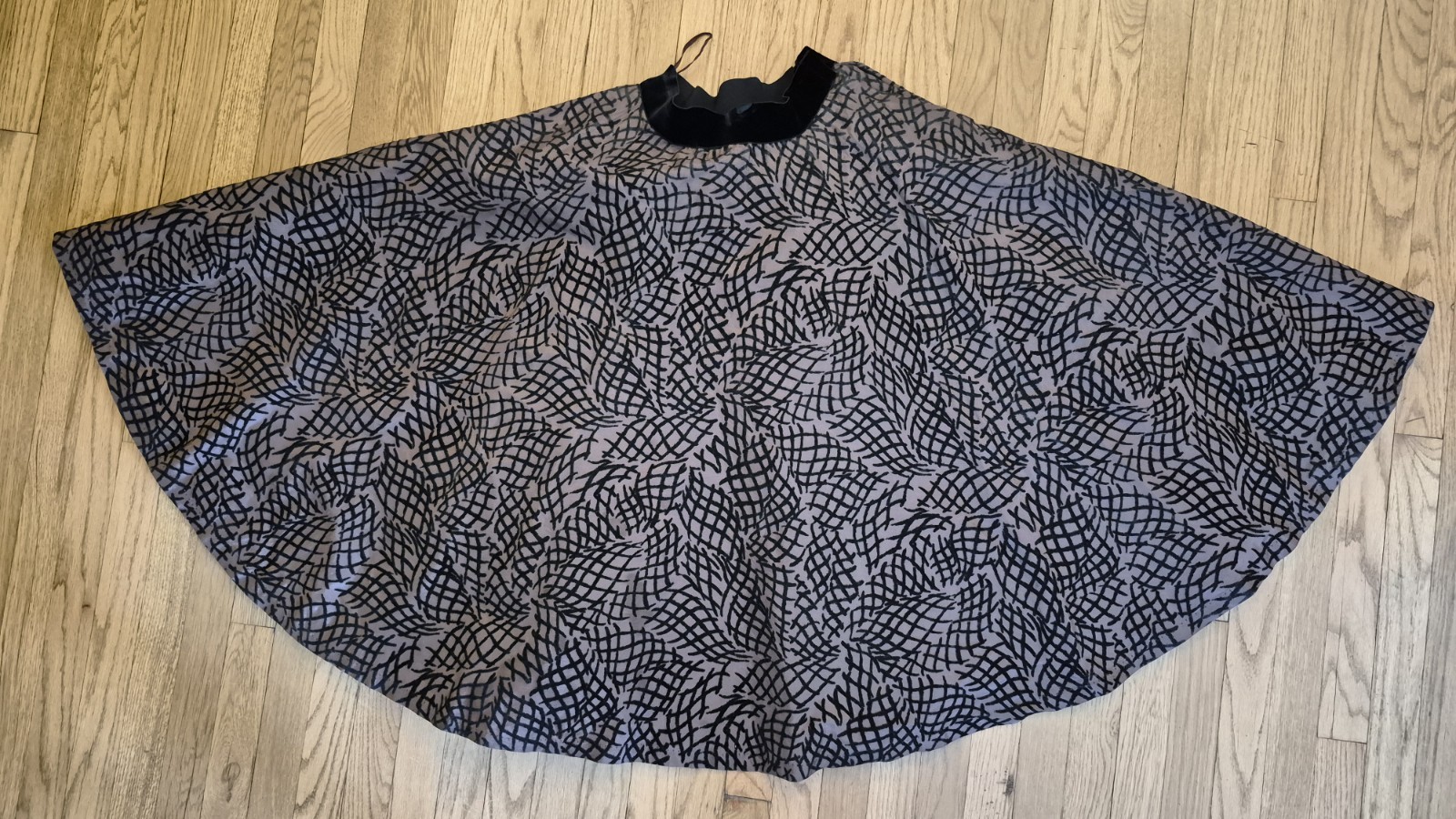Vintage 50s Atomic Joe Davidson Originals Flocked Circle Skirt MidCentury – M/L