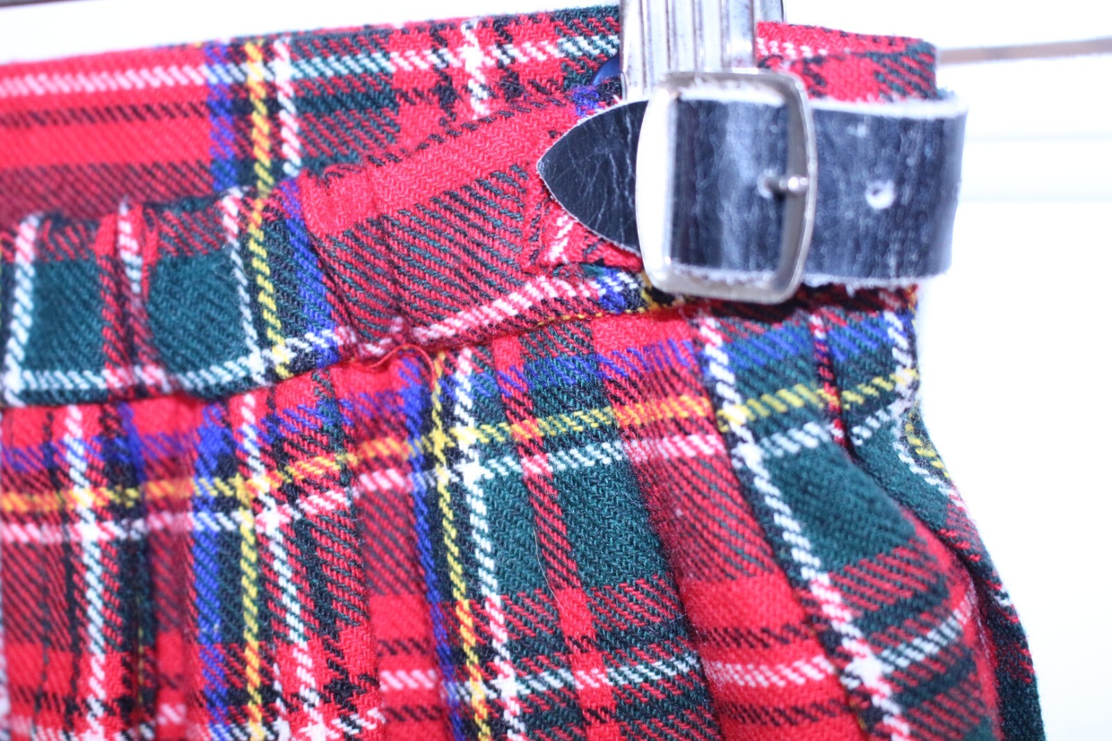 Vintage Women’s Acrilan Monsanto Tartan Plaid Skirt Waist 27″ – Exc Cond