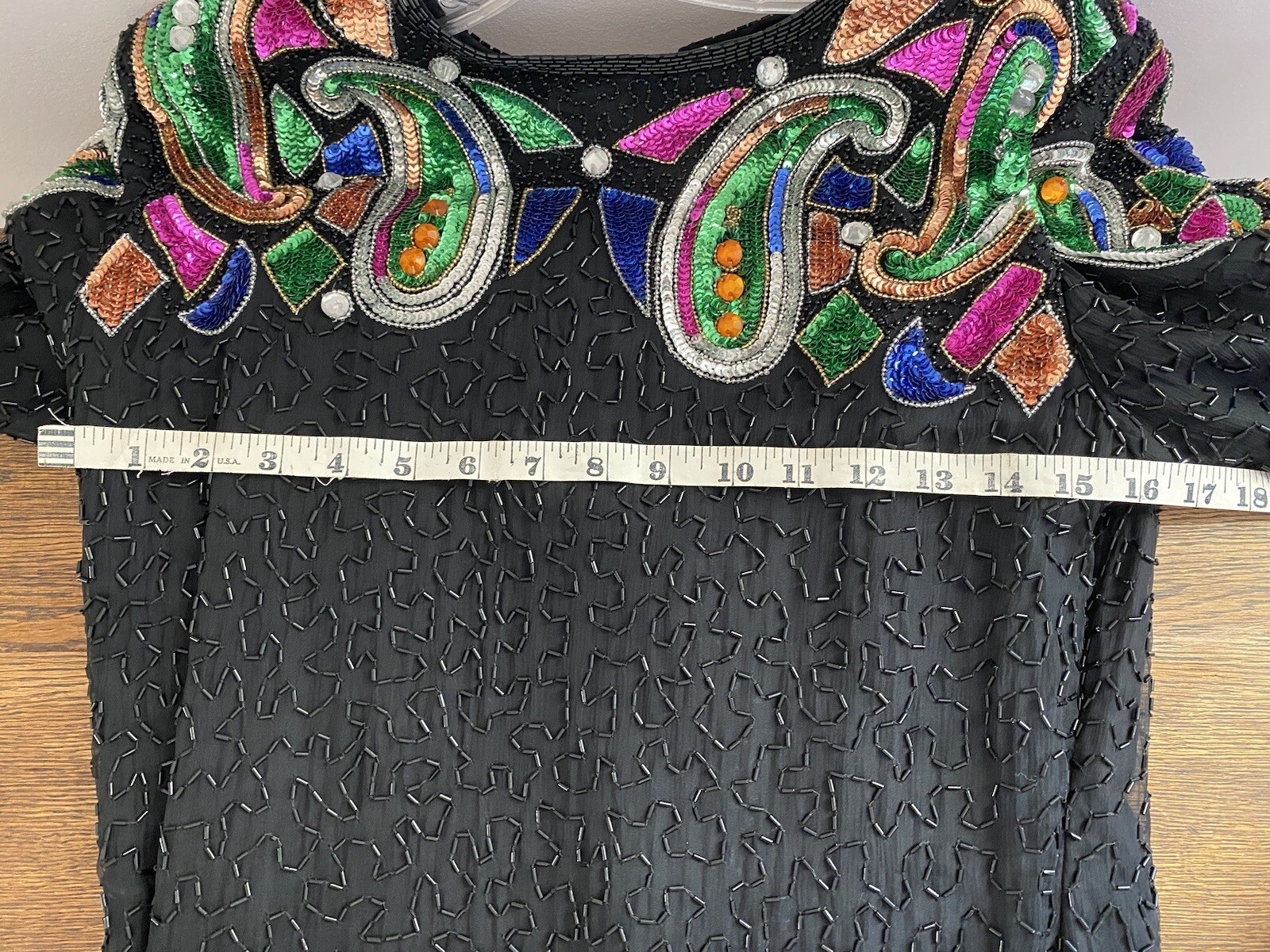 Vintage Stenay Cocktail Shift Dress 80s, S