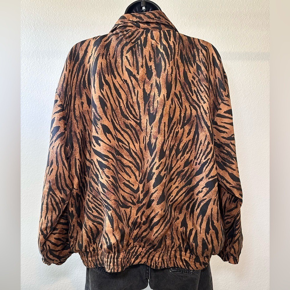 Vintage Silk Animal Print Jacket by Stunt Sports