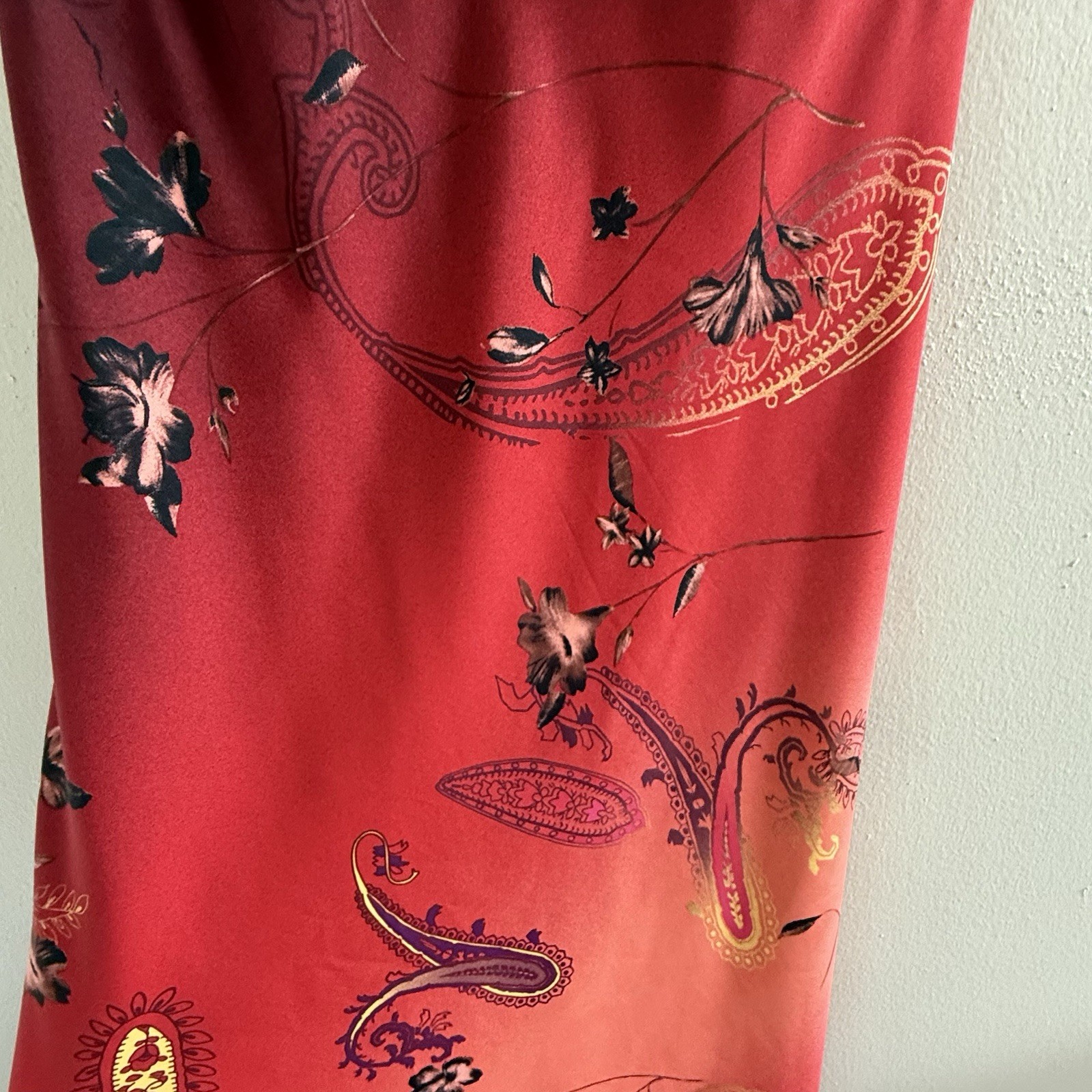 VTG Y2K Floral Slip Dress Sz Large 14 Fairy Whimsigoth Paisley Grunge Maxi