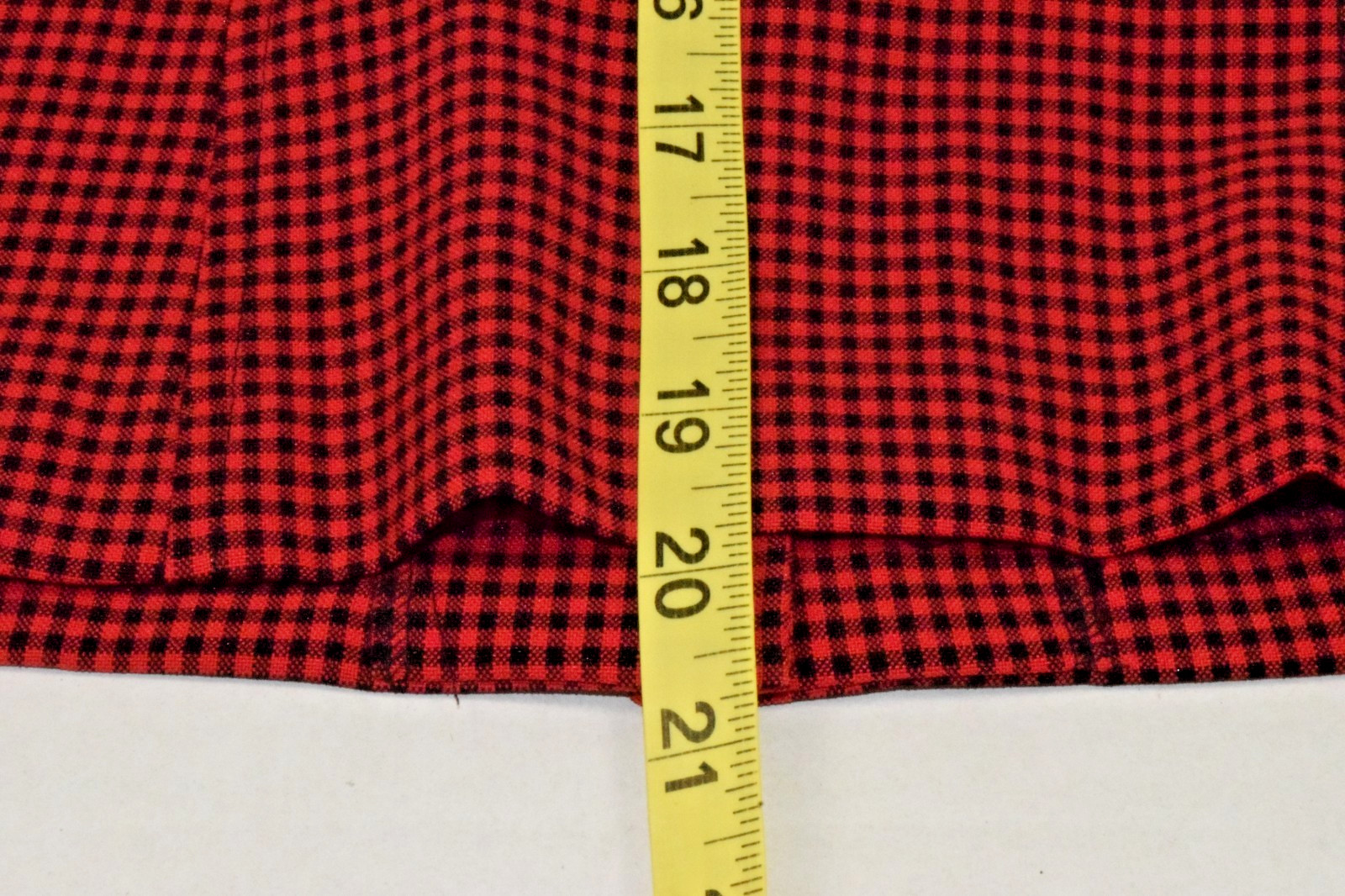 Vintage Suit Set First Option Size 6 80s Red Black Gingham Plaid Poly Made USA