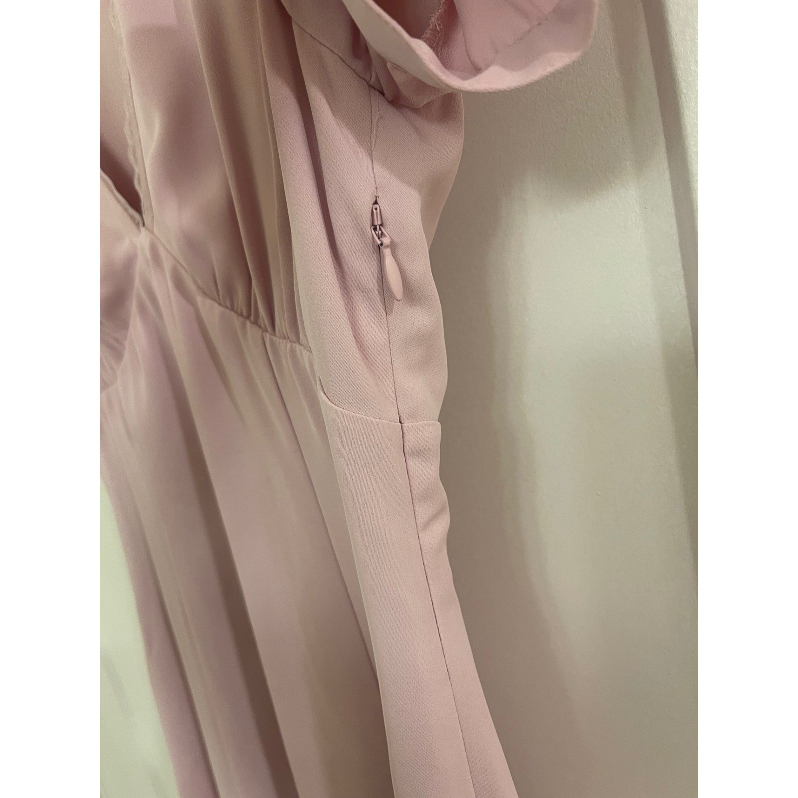 Aritzia Sunday Best Coquette Pink Mini Dress V Neck Old Money