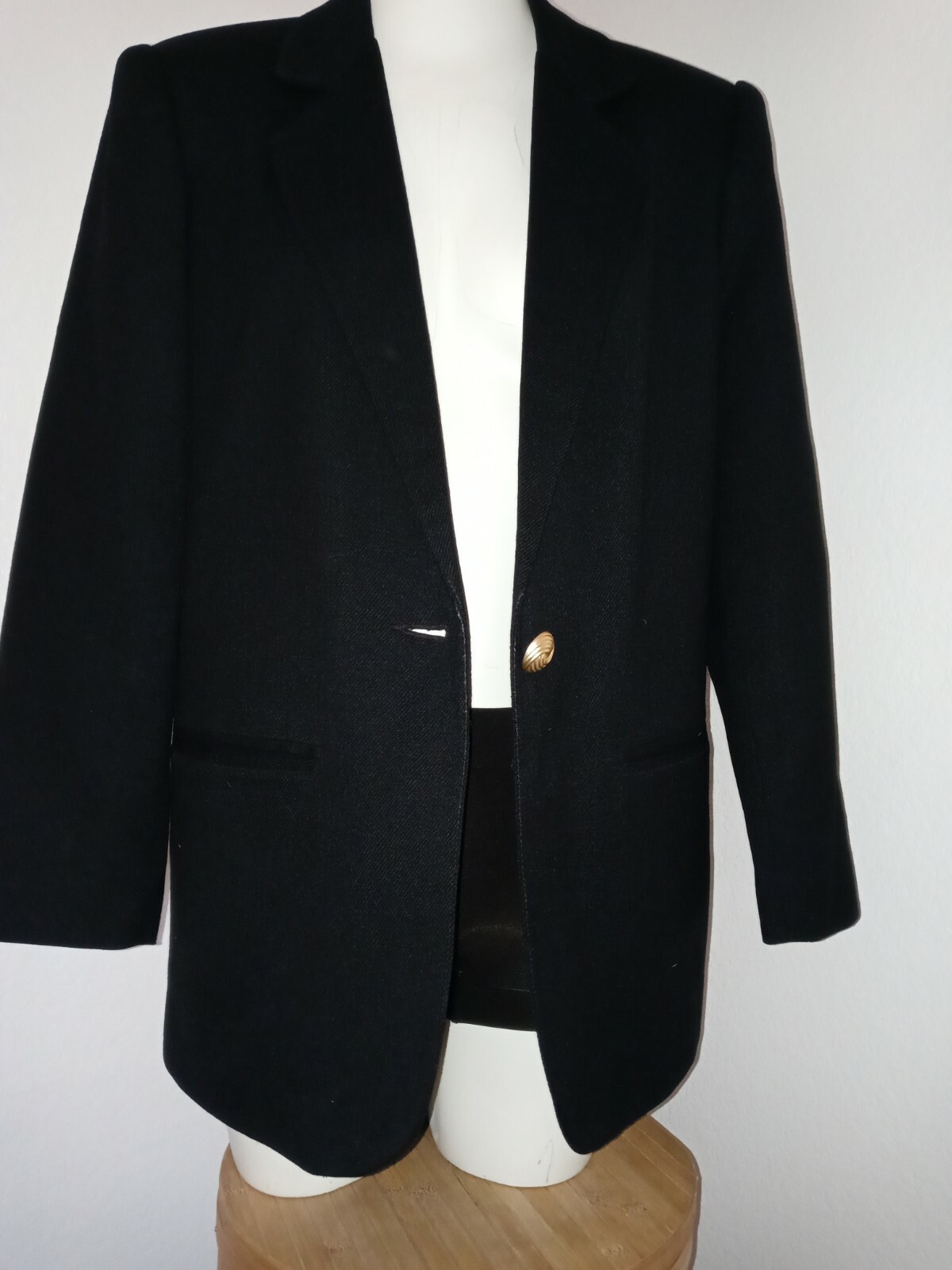 Savannah Blazer Black Vintage Sz 4 For Womens (B51)