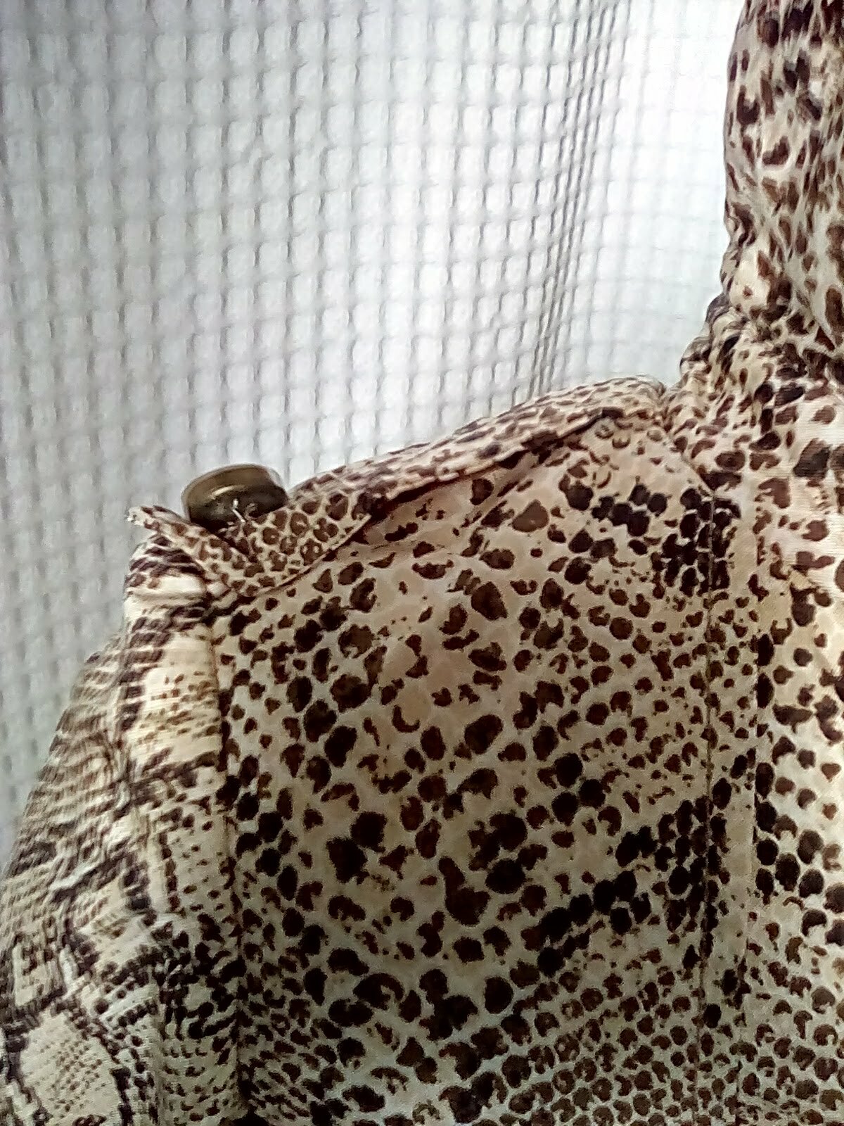 Small VTG 1960s Leopard Print Trench Overcoat USA Made Size S