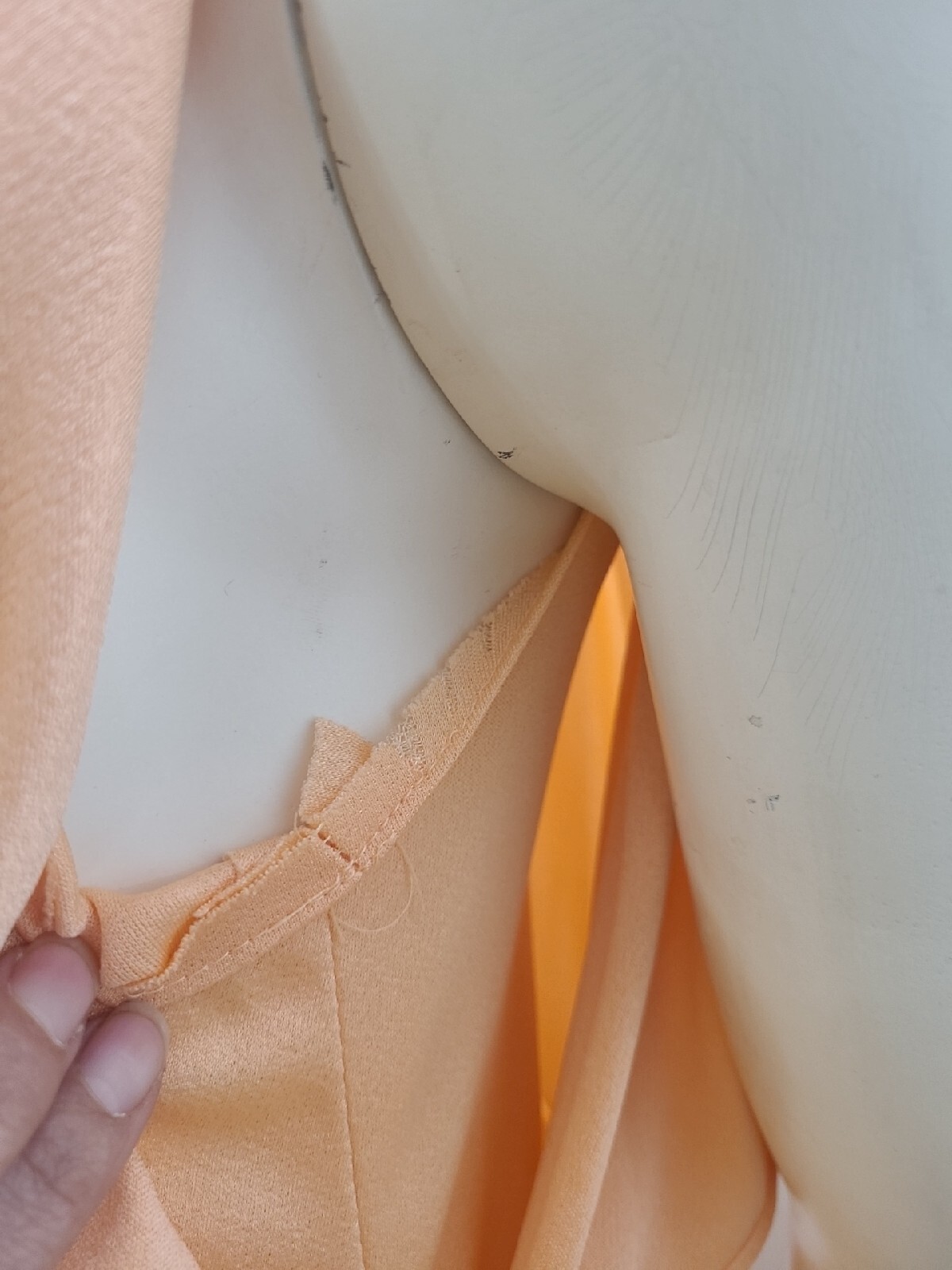 Vintage 70s Grecian Maxi Dress Womens 11/12 Draped Apricot Peach Cottage EASTER