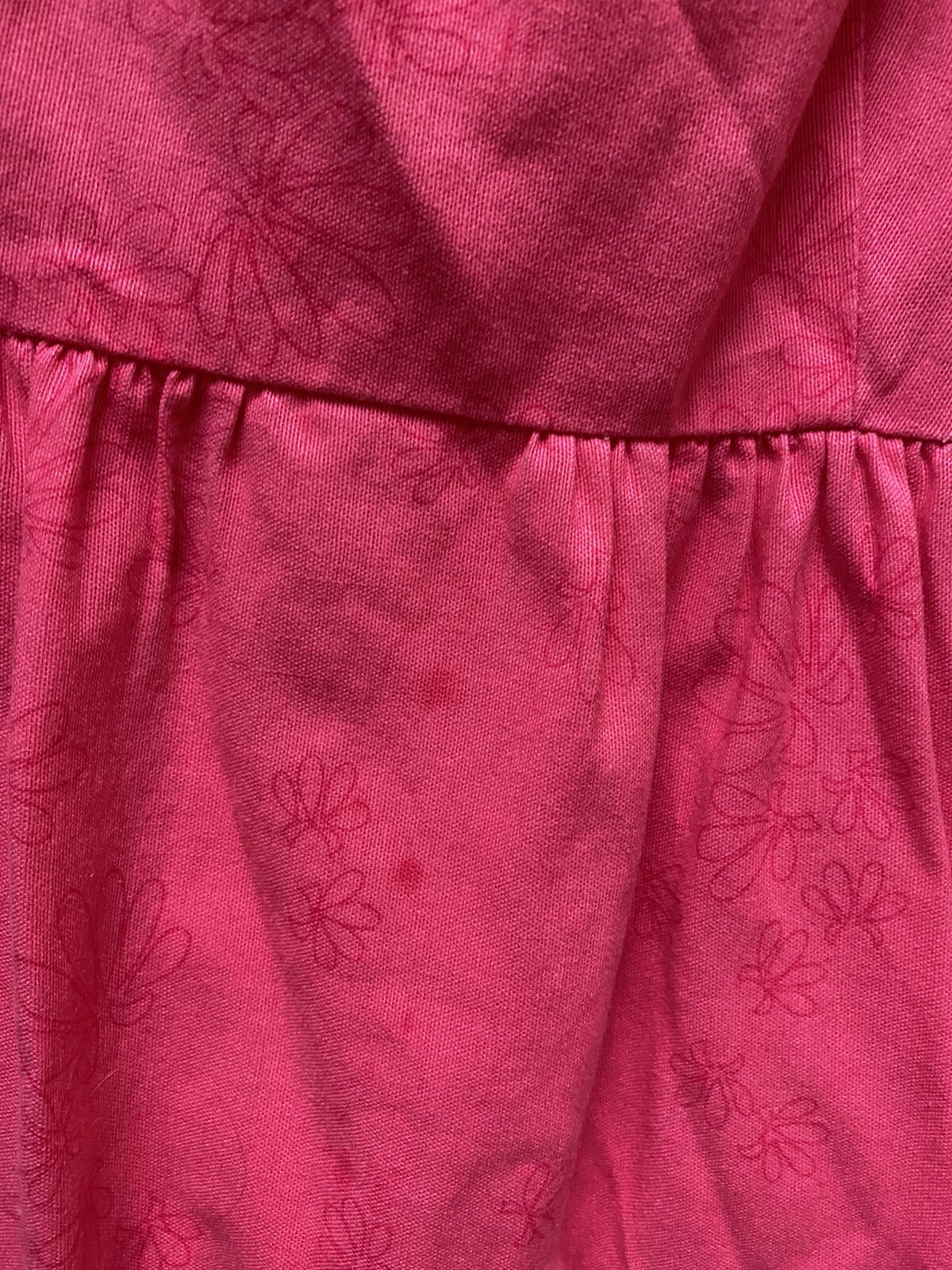 Vintage Carroll Reed Dress Pink Fit And Flare Shell Tropical Flower Floral 6