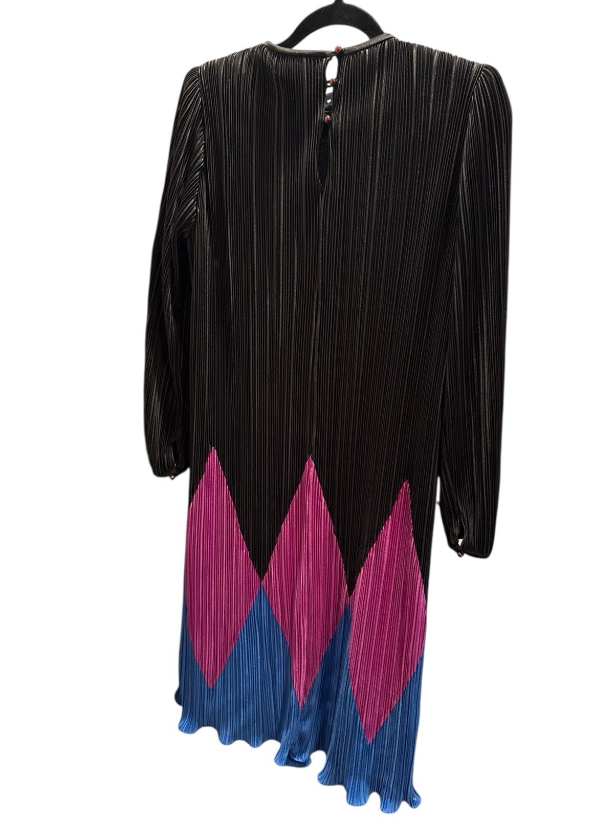 Vintage Johnny And Lizzy Slinky Dress Color Block 13/14 80s Retro Lucero READ