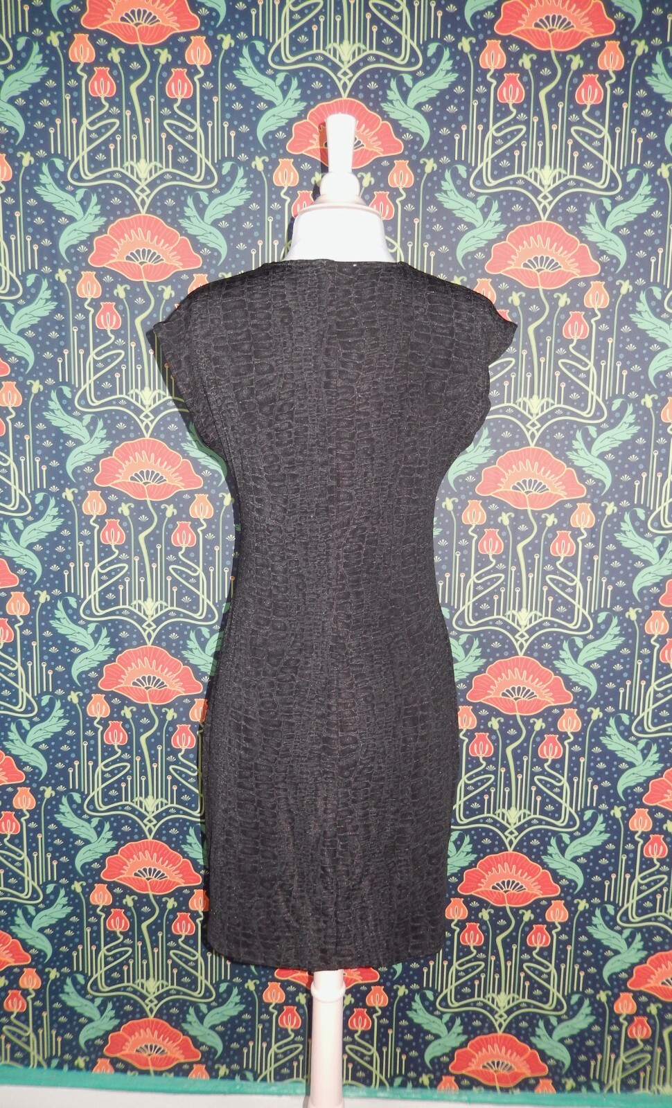 Vintage 90’s Y2K CDC Grunge Goth Button Front Shift Slinky Knit Gray Mini Dress