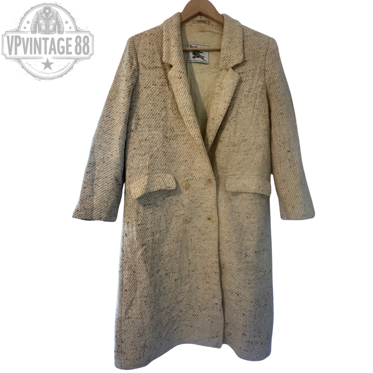 Vintage Burberry Prorsum Beige Wool Women’s Trench Coat