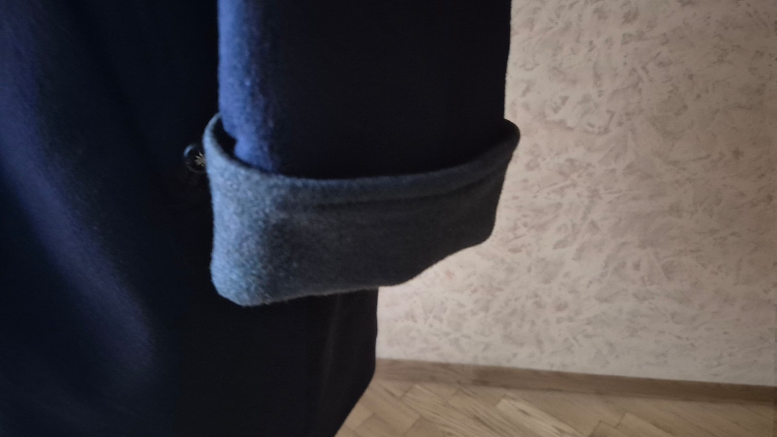 Loden vintage blue-green wool alpaca coat