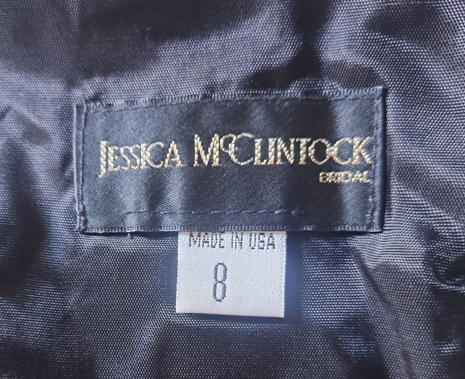 Vtg Jessica McClintock Crop Top 8 Green Satin 90s Y2K Rhinestones Embroidery