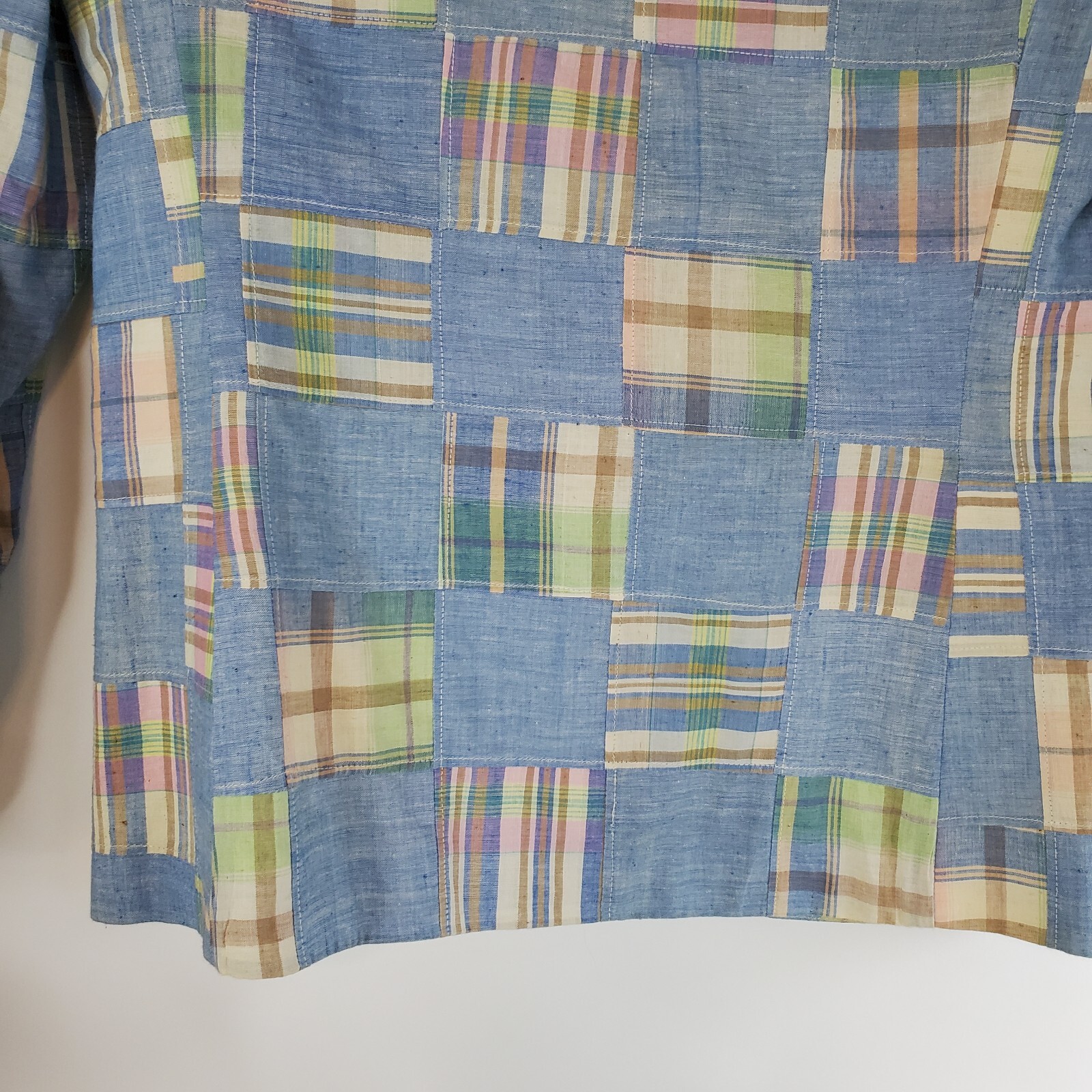Womens Vintage Blazer John Meyer Size 8 Blue Lined Shoulder Pads Double Pocket