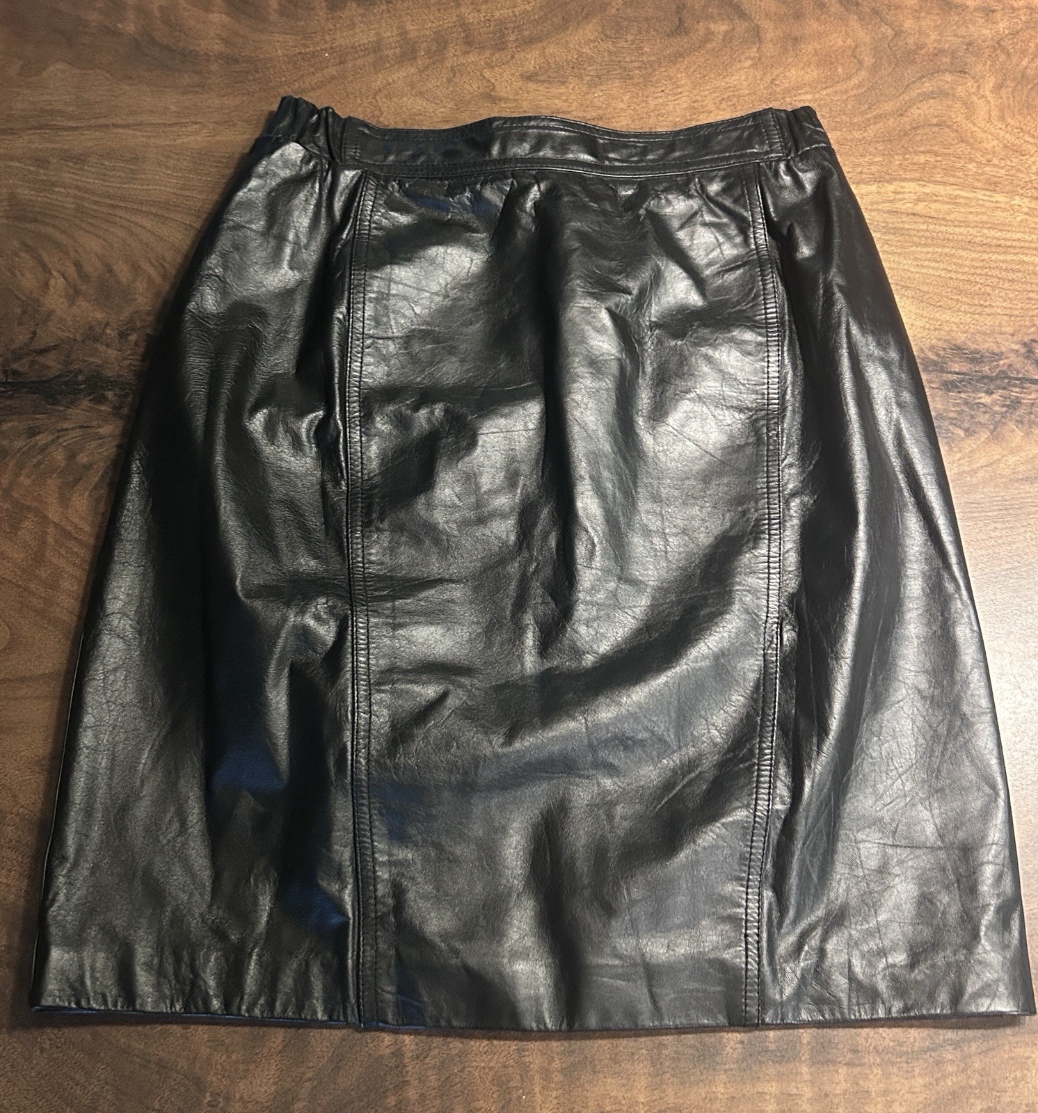 Vintage 80s/90s Brandon Thomas Genuine Leather Mini Skirt