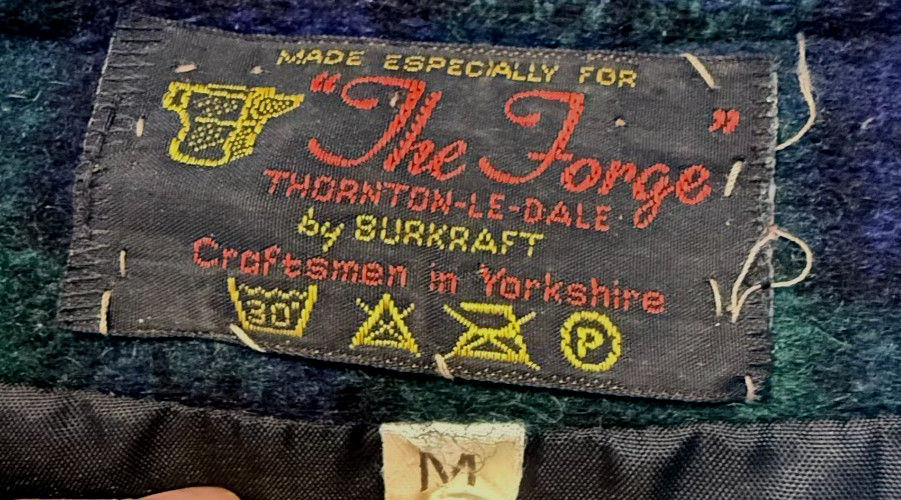 Vtg The Forge Burkraft Wool Vest Green Navy Plaid Tartan Open Front Women’s M