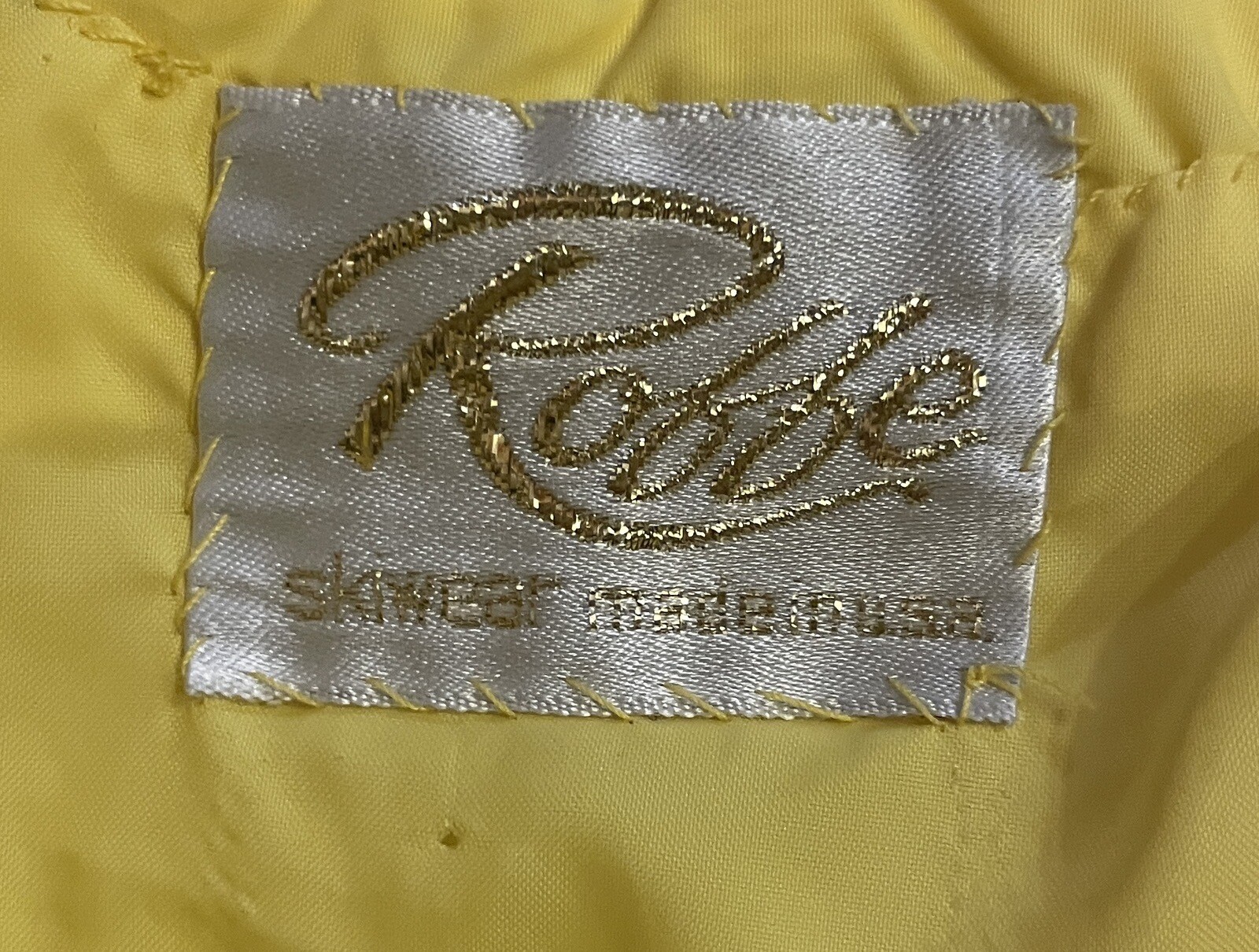 Vintage Roffe Belted Ski Jacket Coat Women’s Medium Small Bright Yellow Hip Mod