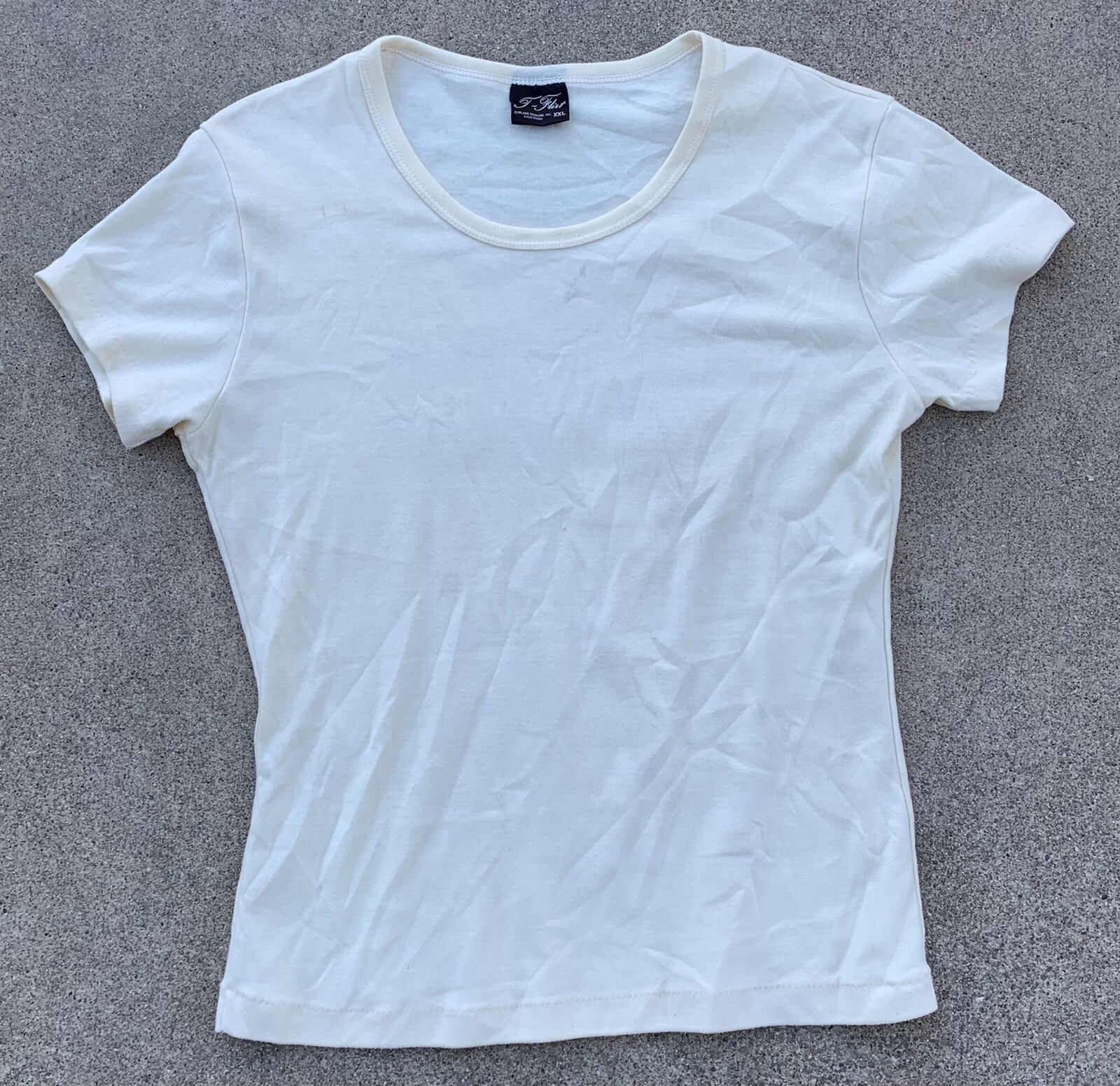 vintage Billie Danville California iron on lettering t shirt T Flirt XXL 1980s