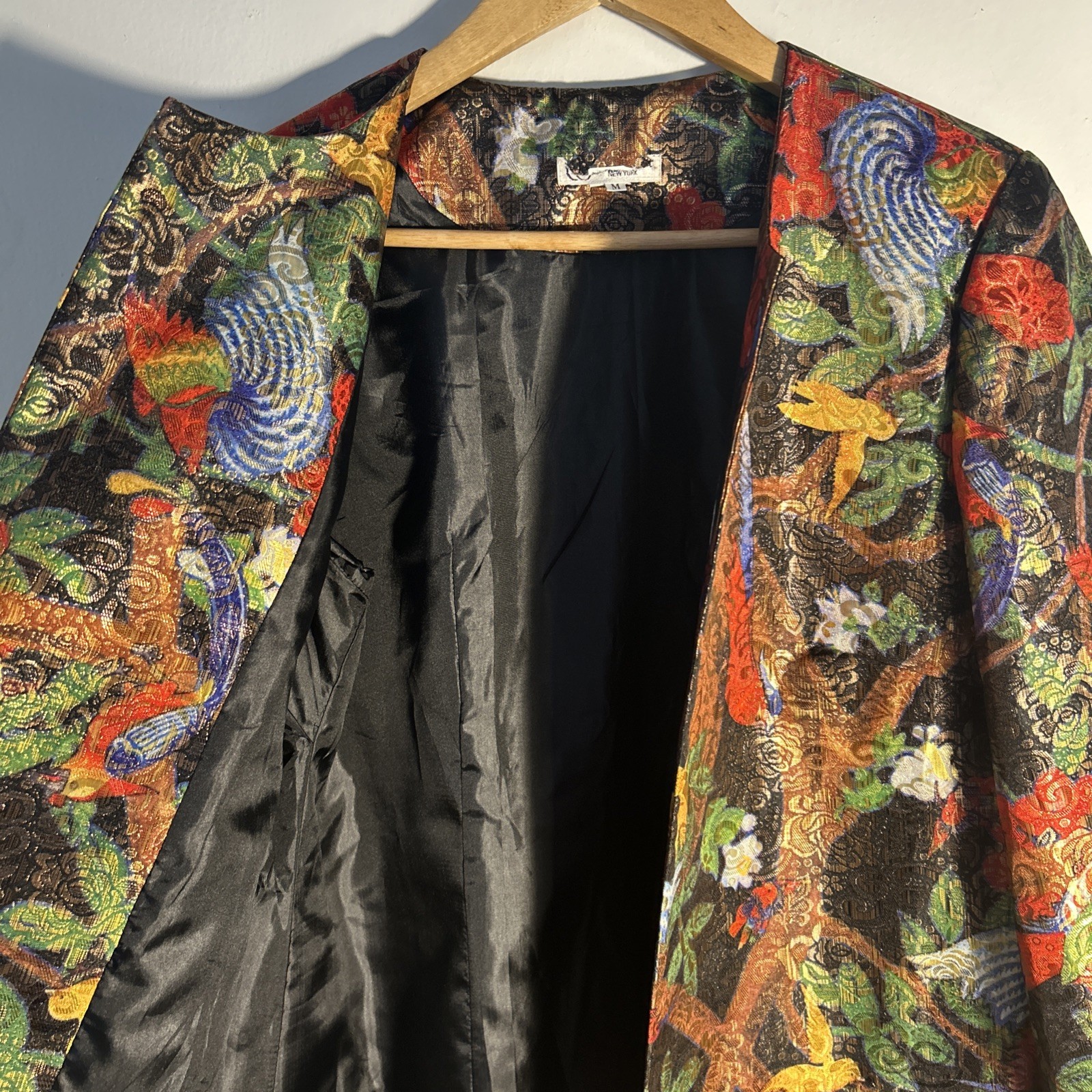 Vintage 50’s Asian Motif Jacket Bride Abstract Art to Wear No Tags 2X