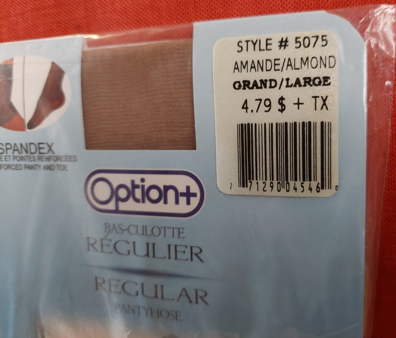 Vintage Pantyhose 10 for 60$ Option Regular Color Almond Size Tall BBN1