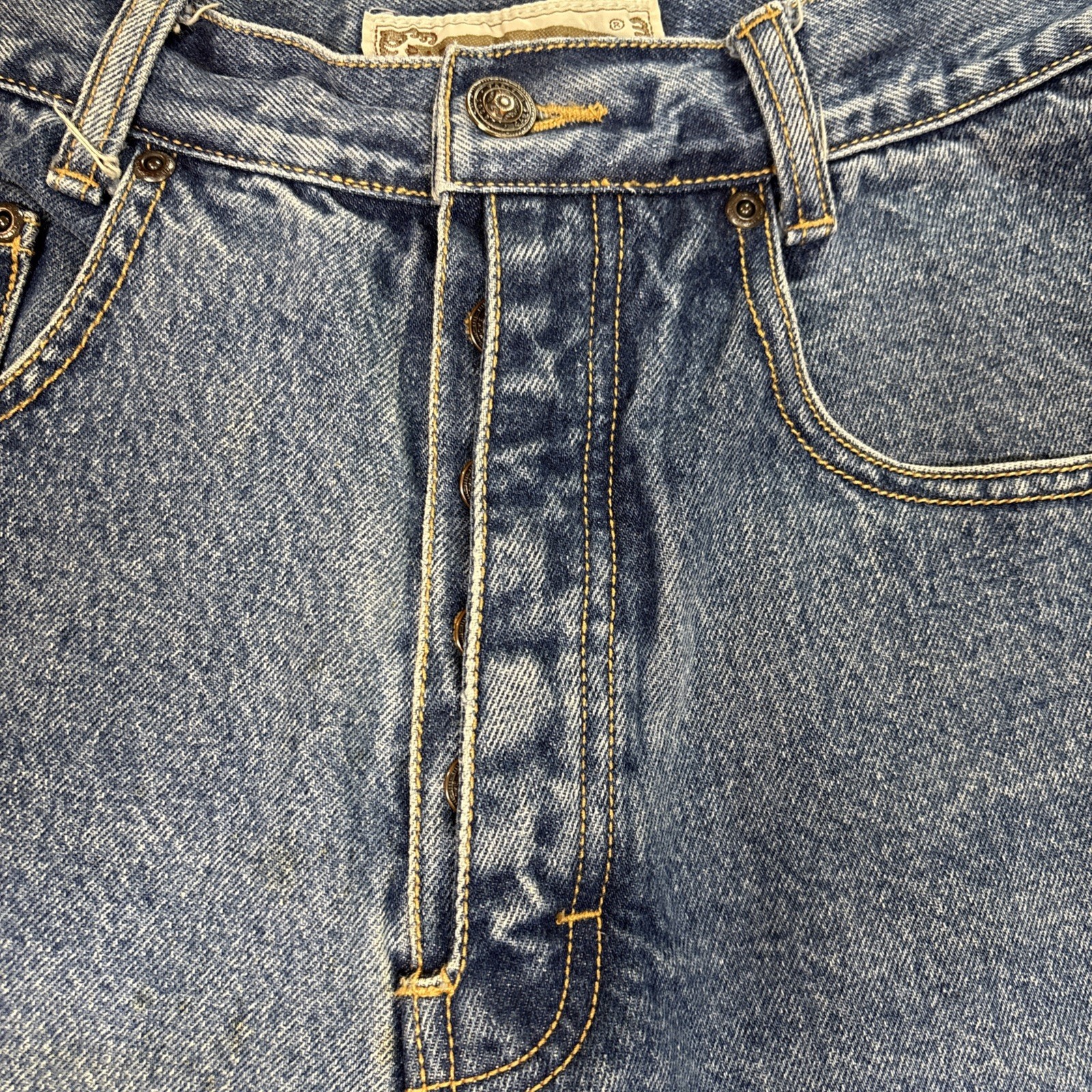 Paris Sport Club Vintage High Waisted Mom Jean Medium Wash Tapered Leg 90s Sz 11