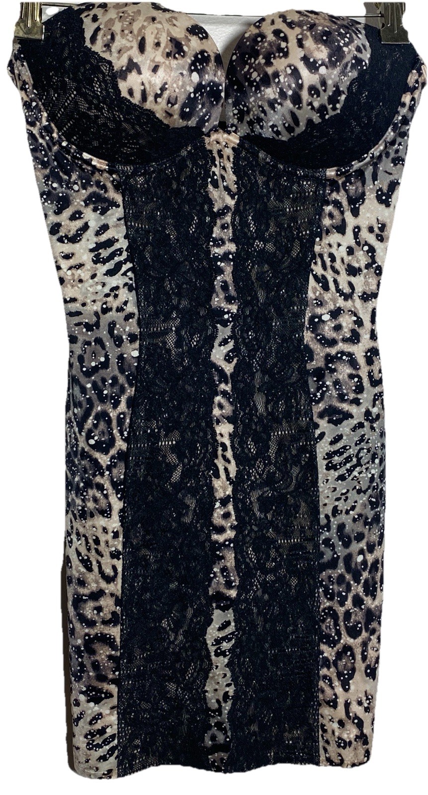 NWT Victoria’s Secret Power Figure Leopard Lace Shaping Slip Body Shaper 34C