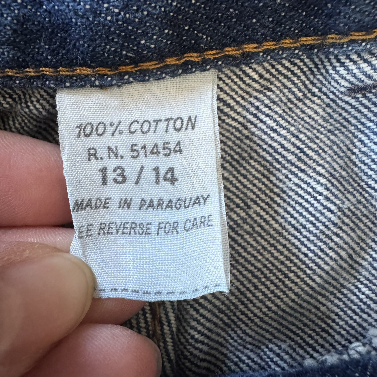 Mom Jeans Republic Denim High Rise Medium Wash Straight Leg Size 13/14 Vintage