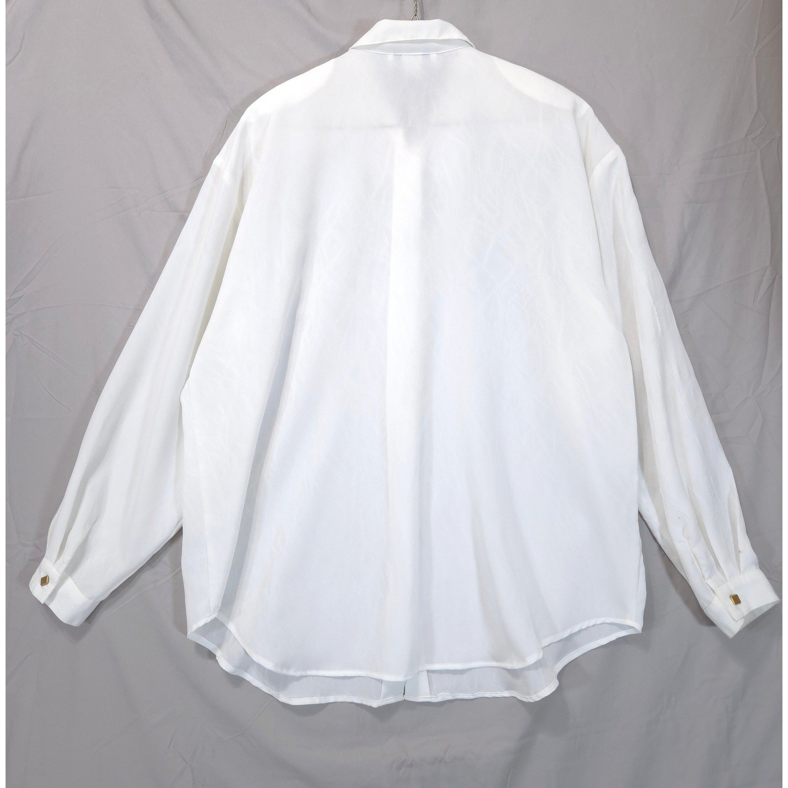 Vtg Impressions of California Jewel Heart Charm Blouse XL Button Down Shirt