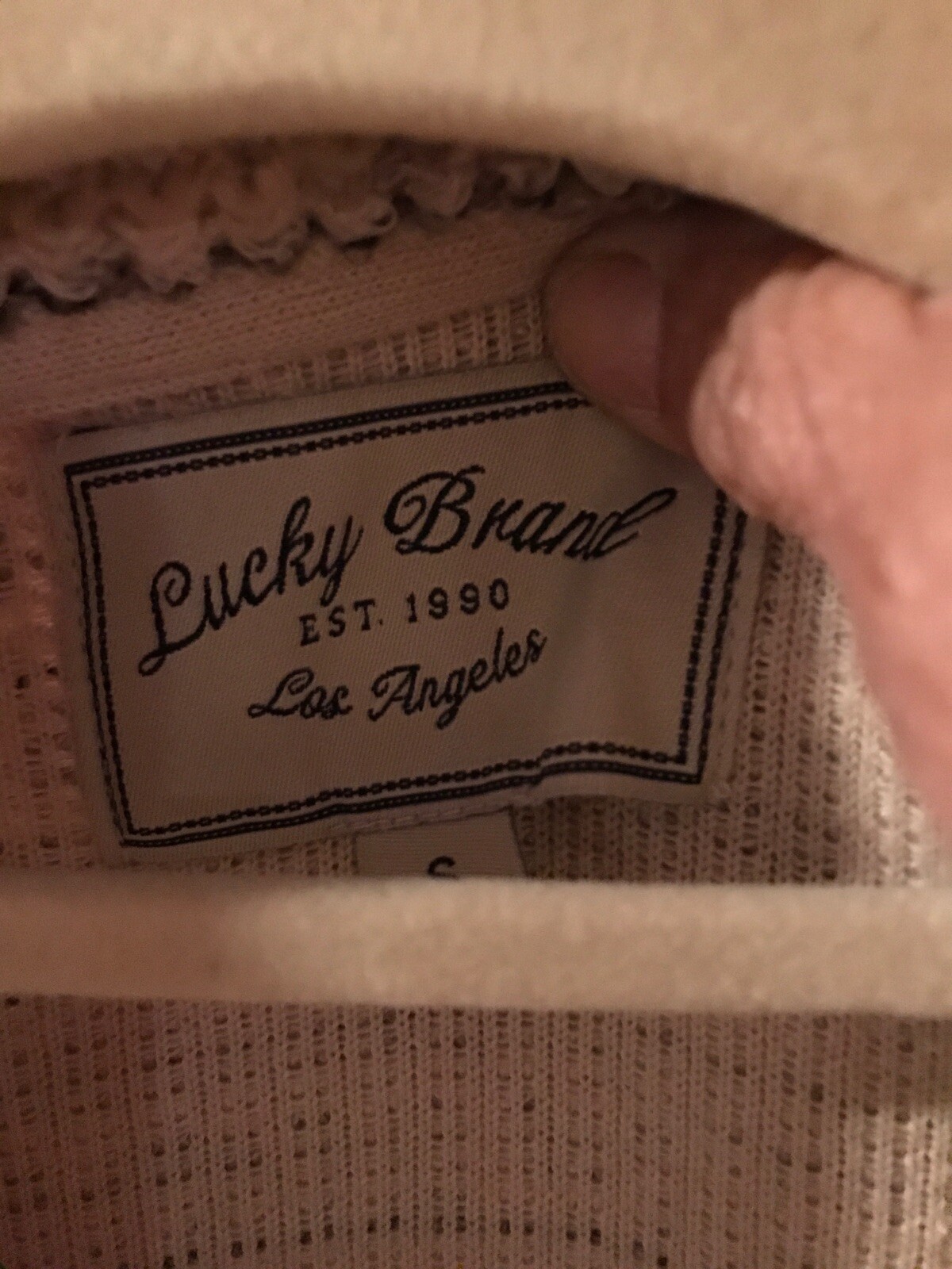 Womens Jacket By Lucky Brand From Los Angeles Size S Textured Lightly Worn