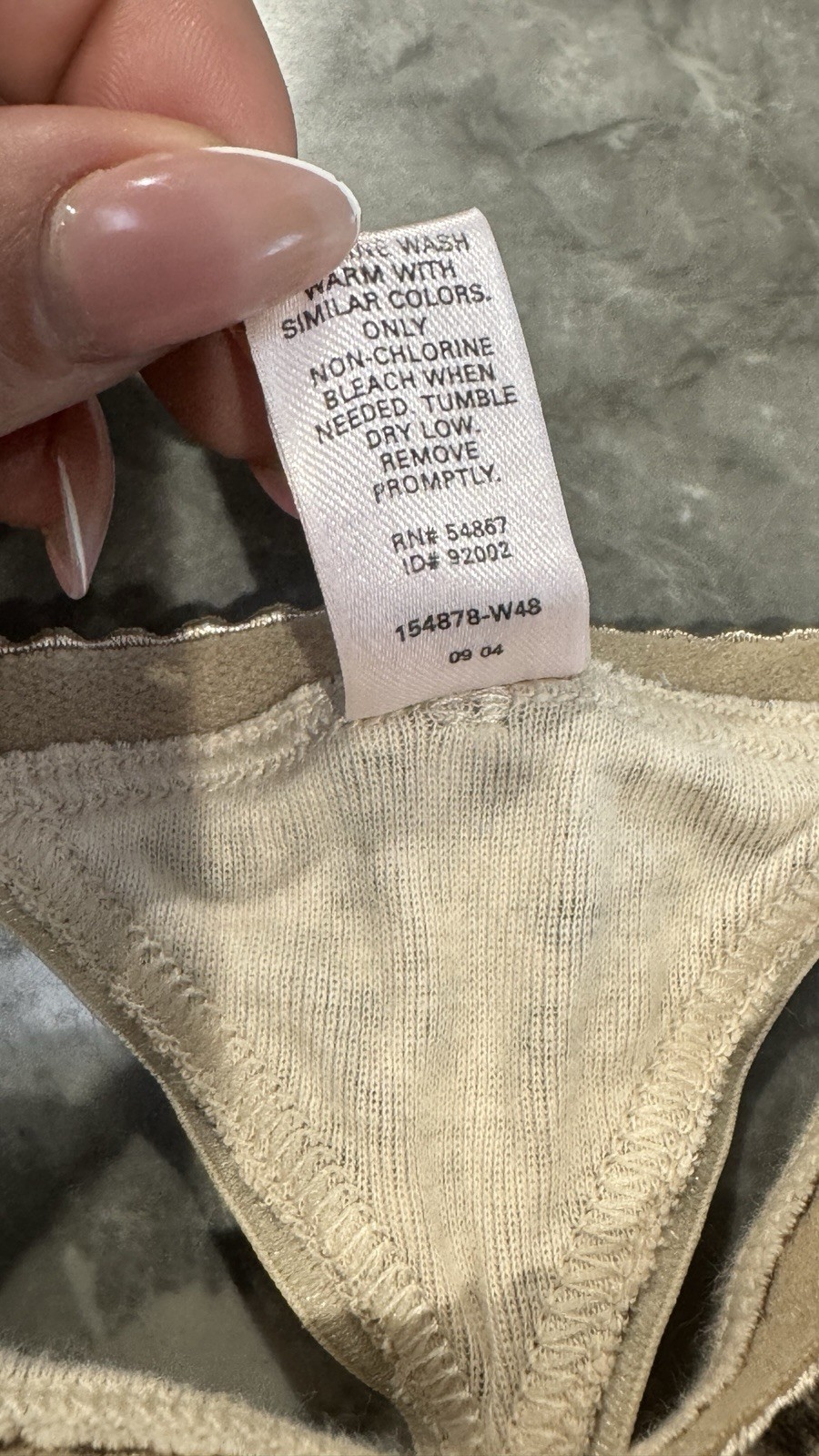 Vintage 2004 Victoria Secret leopard Thong panties sz M 100% Cotton Y2K V-string