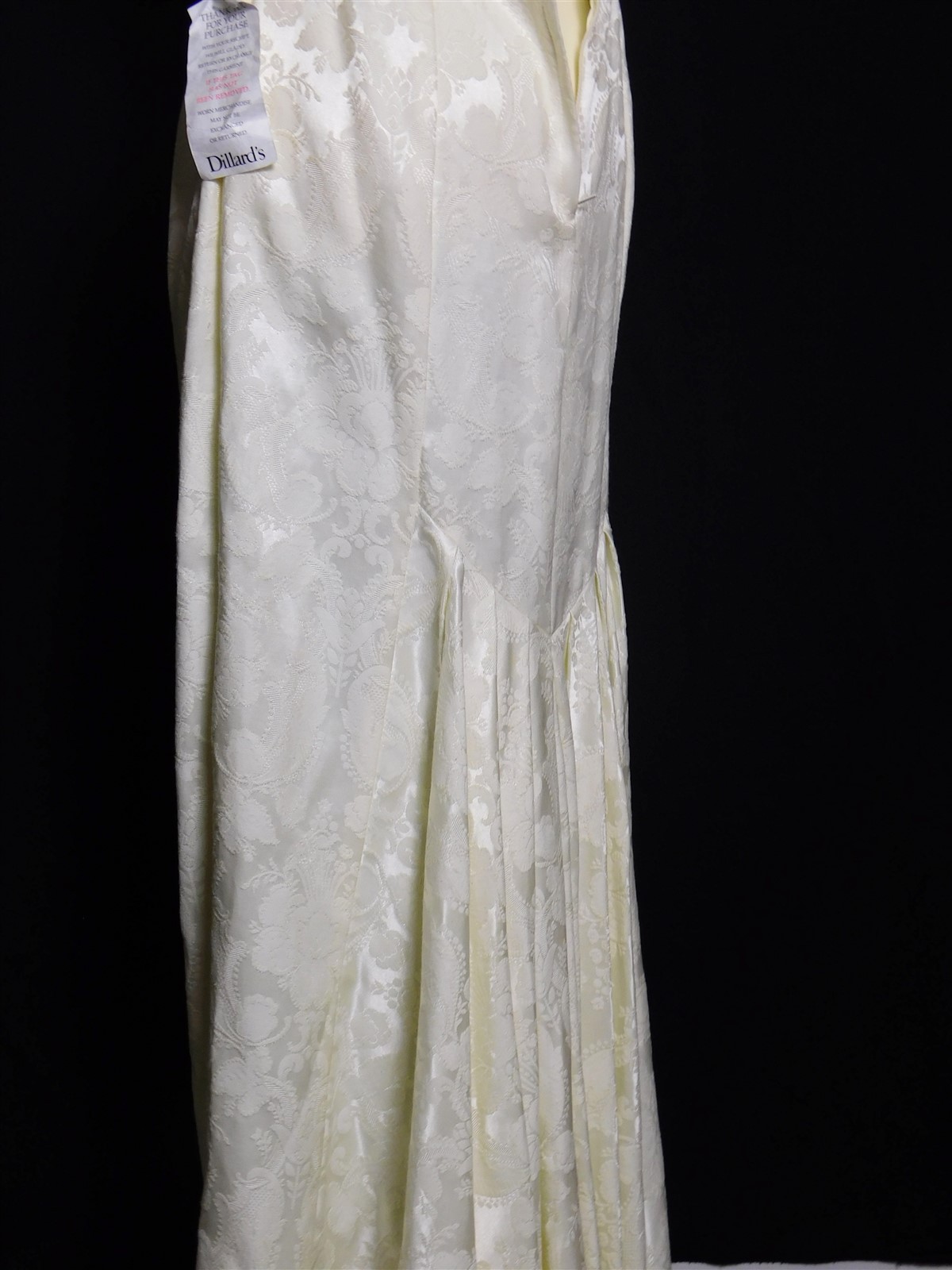 NWT 1980s Vintage JESSICA McClintock Ivory Beaded Baroque Wedding Dress Sz 10