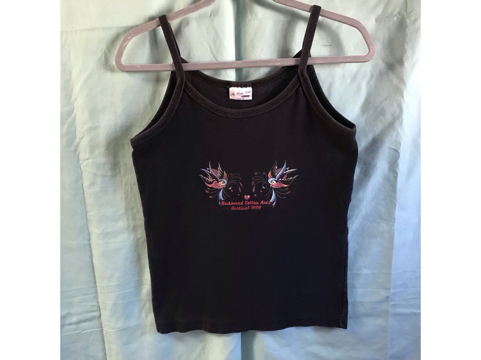 Two Vintage Tattoo Convention T shirt Tank Tops Size Lg And XL 1999 Richmond VA