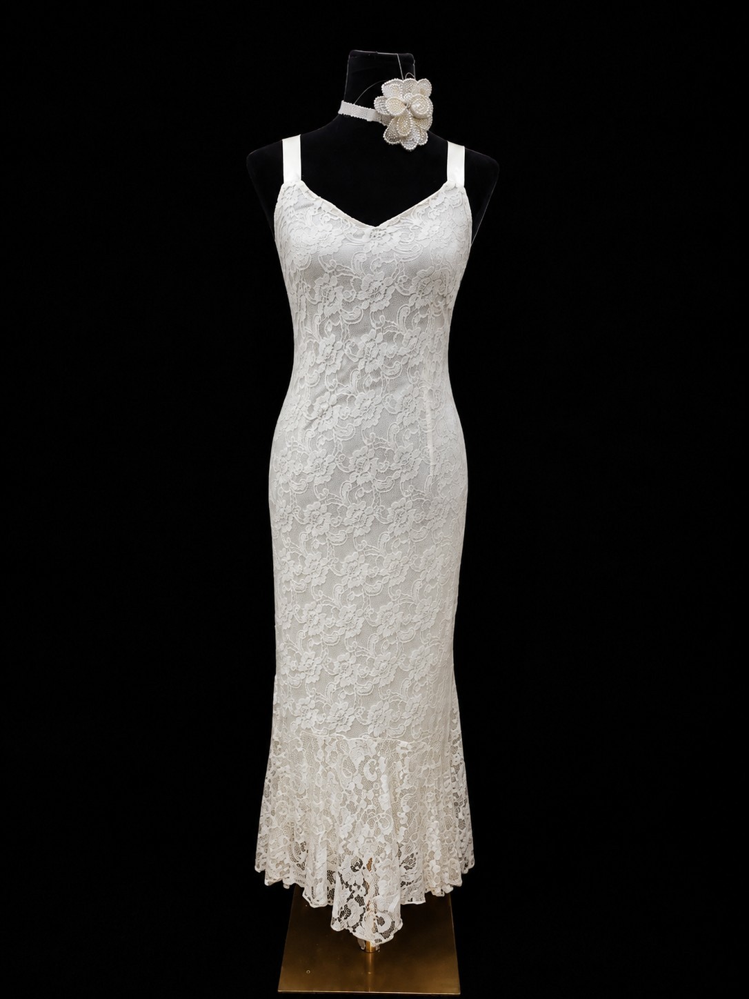 VTG Y2K Spencer Alexis Wedding White Lace Maxi Dress Jacket 2pc Set 12P Petite