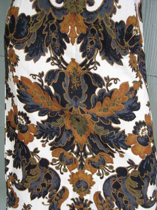 VTG 60s 70s Mod Hippie Caftan Dashiki Dress STELLAR Bold Tribal Paisley Festival