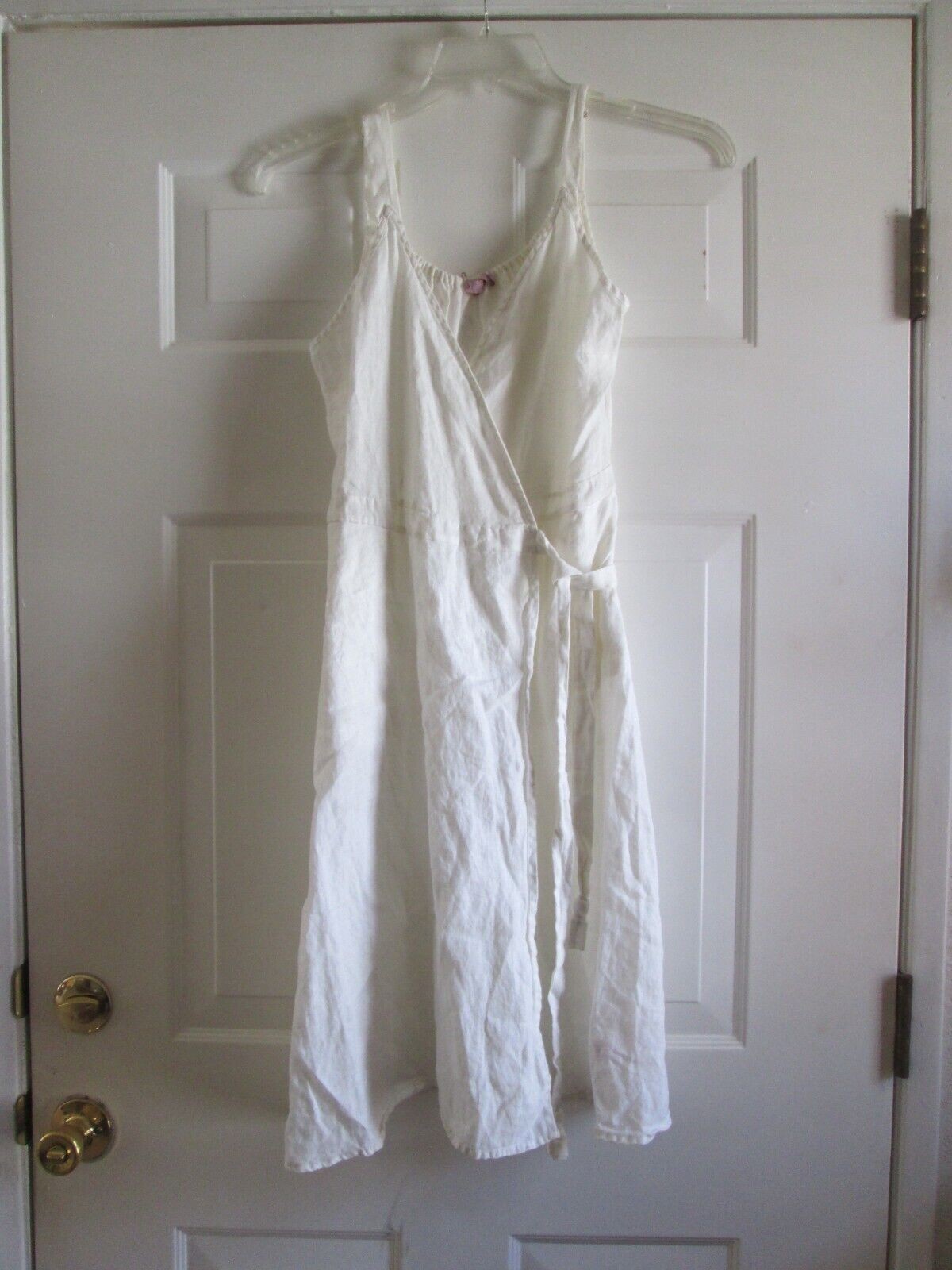 Vintage Full Slip Dress Chemise Embroidered Ivory USA Charmode