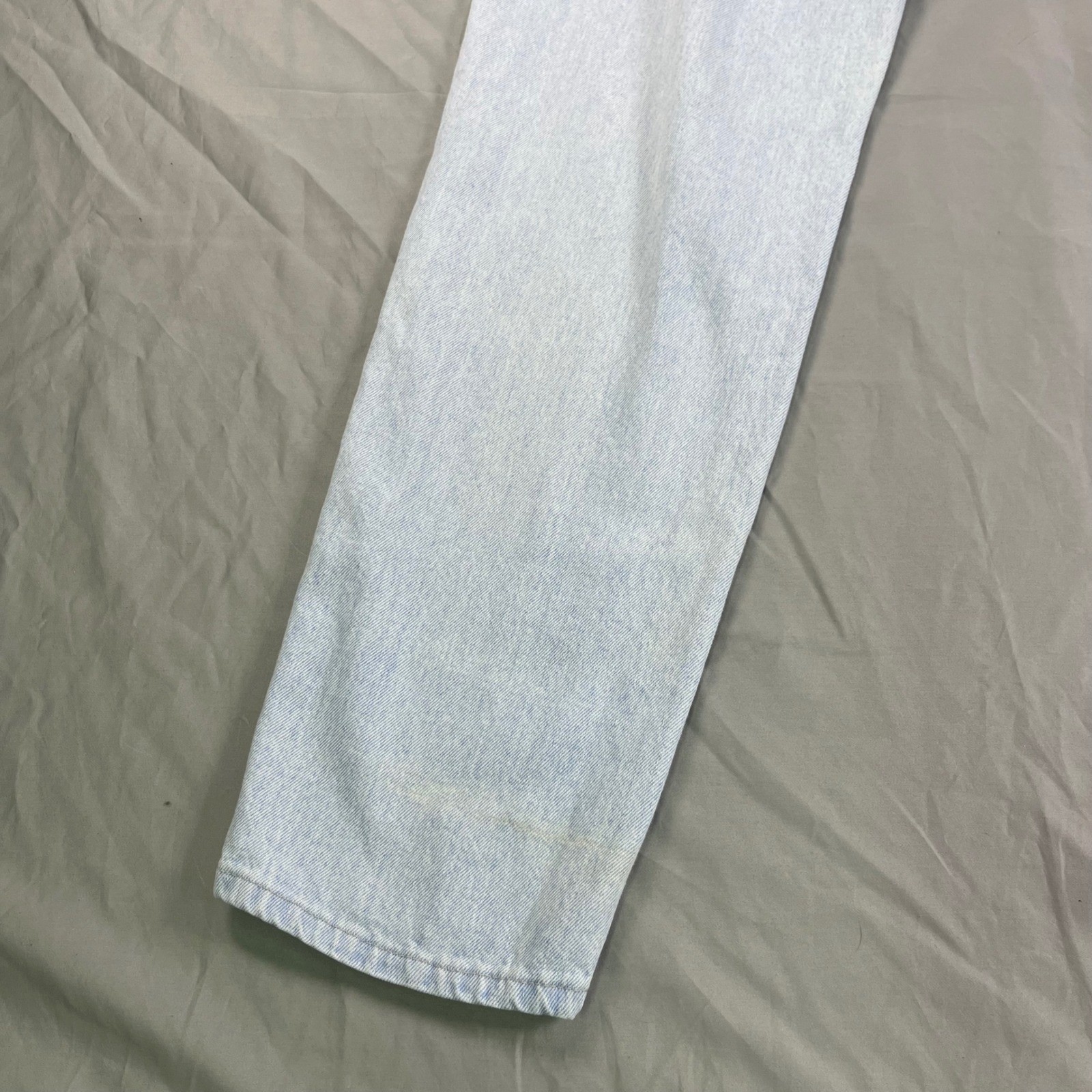 Vintage Lee High Waisted Mom Jeans Light Wash Elastic Waist Tapered Leg 29×32