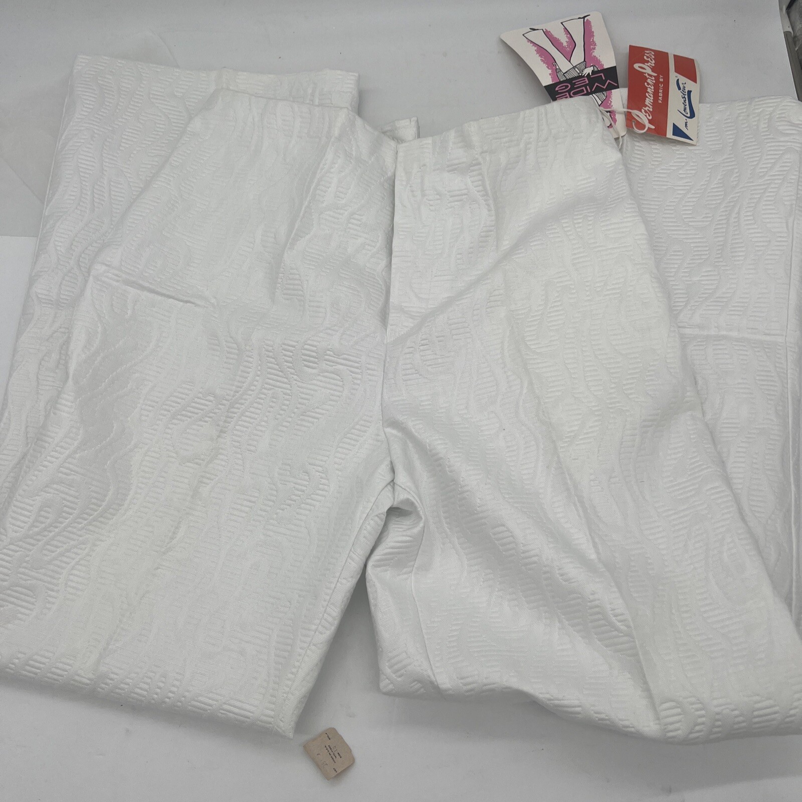 Vintage large Wide Leg White Pants M. Lowenstein & Sons, Inc. Original Tags