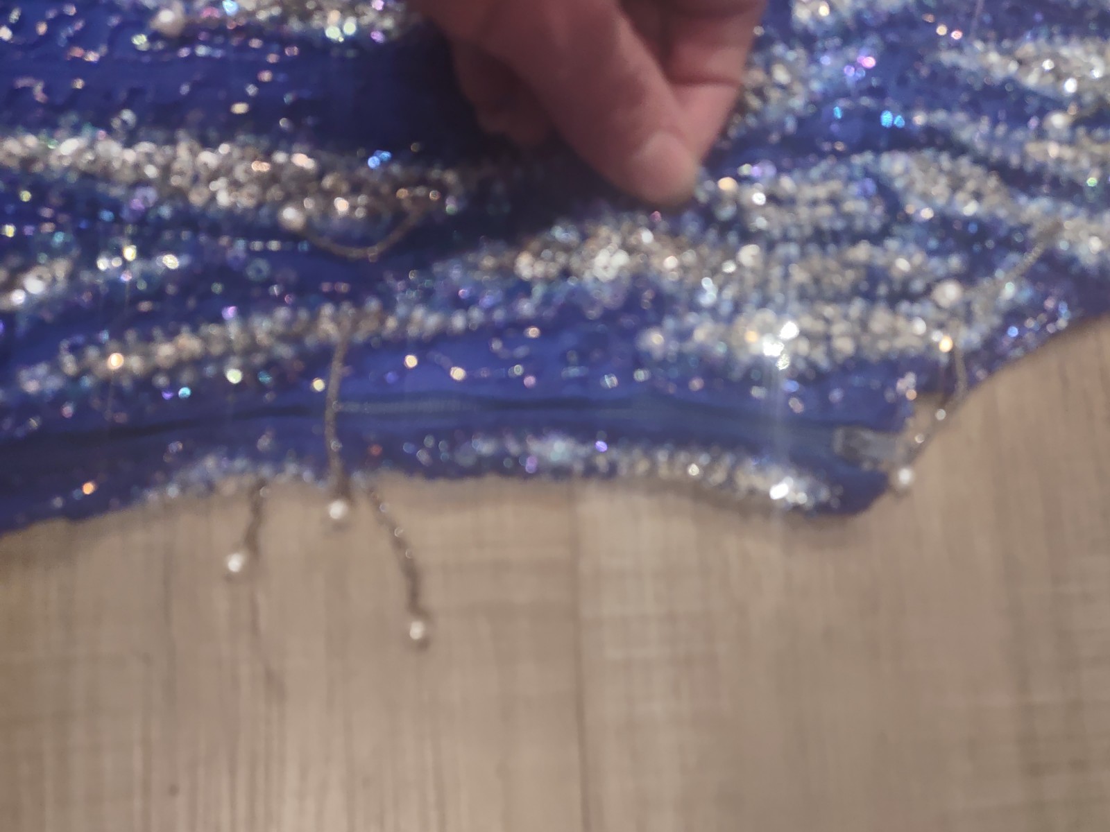 VTG 1980’s 1990’s S & N Fashions Silk Beaded and Sequin cocktail Dress Small