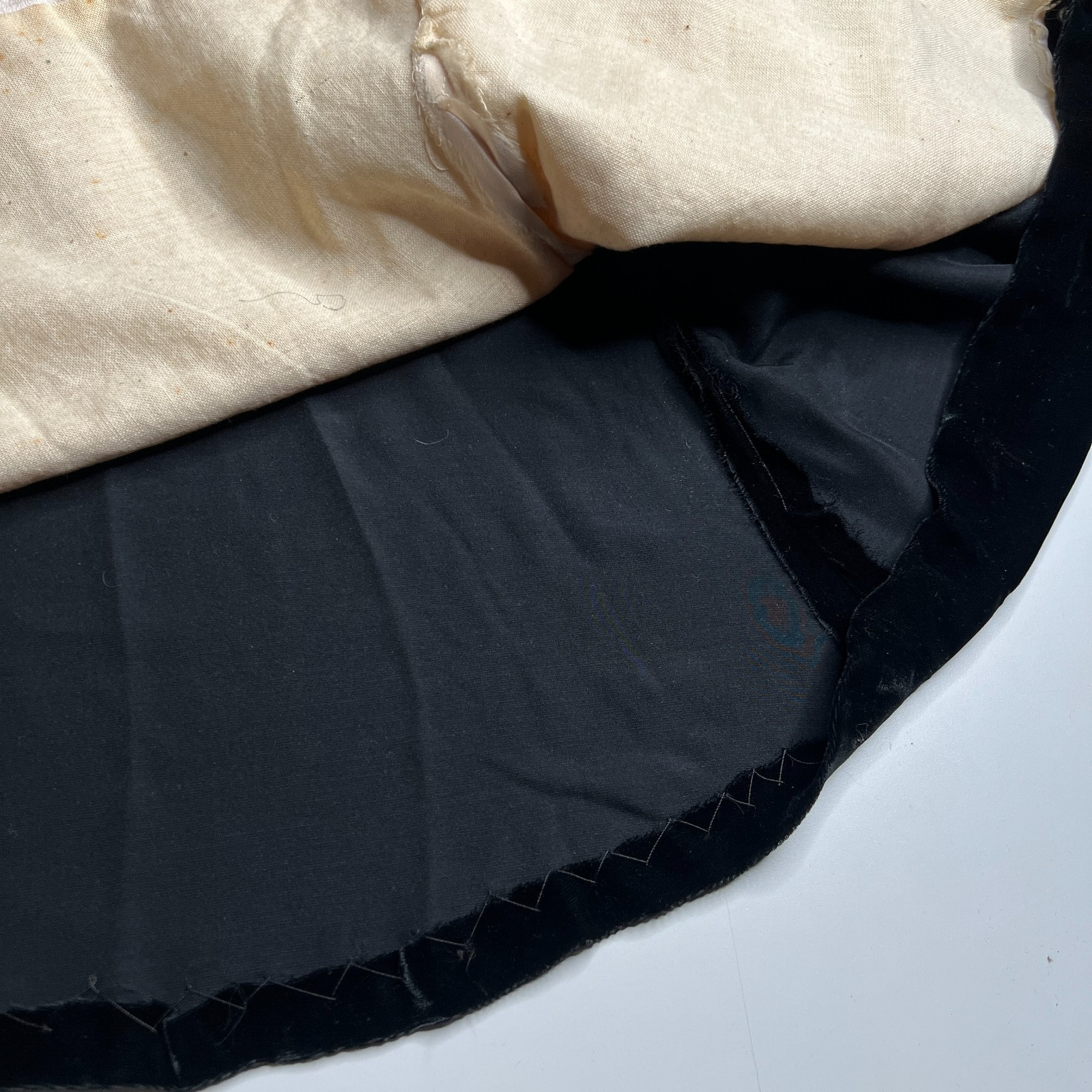 Vintage Antiq Maggy Rouff Paris Black Velvet Evening Jacket Satin Lining – Rare