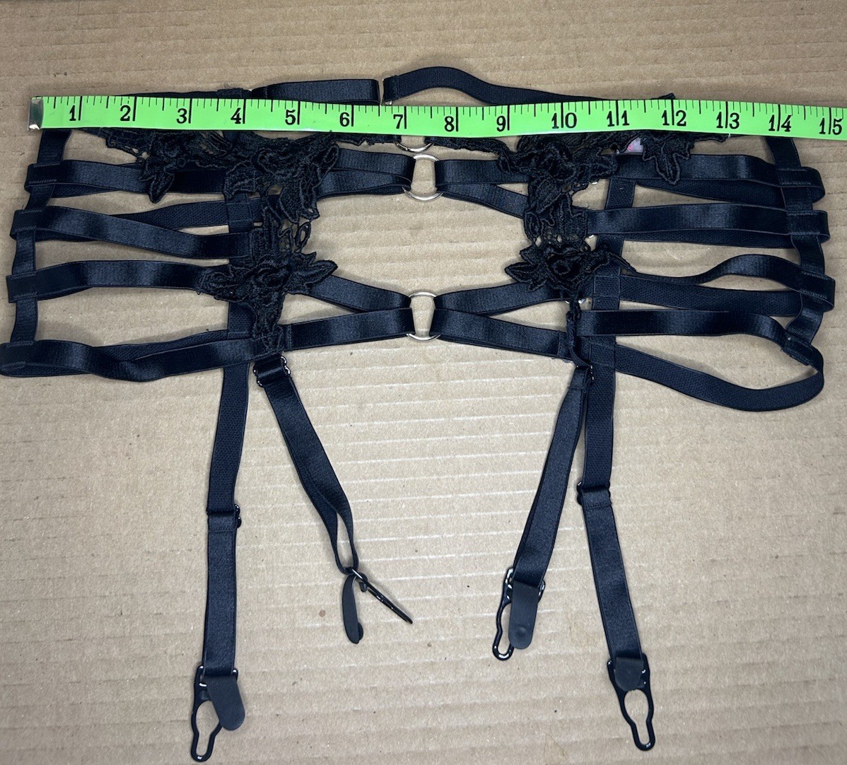 Beautiful Shirley Of Hollywood Strappy Garter Belt Stripper Lingerie Size L/XL