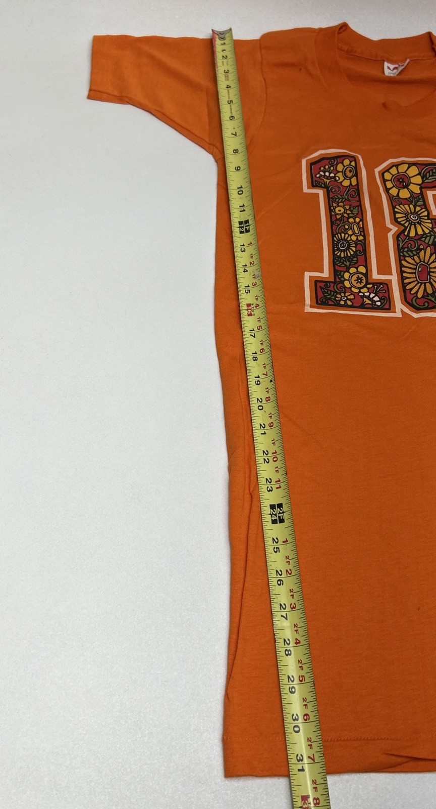 Vtg 80-90s #18 Floral Design Varsity House T-shirt Sleepwear Size Women’s M