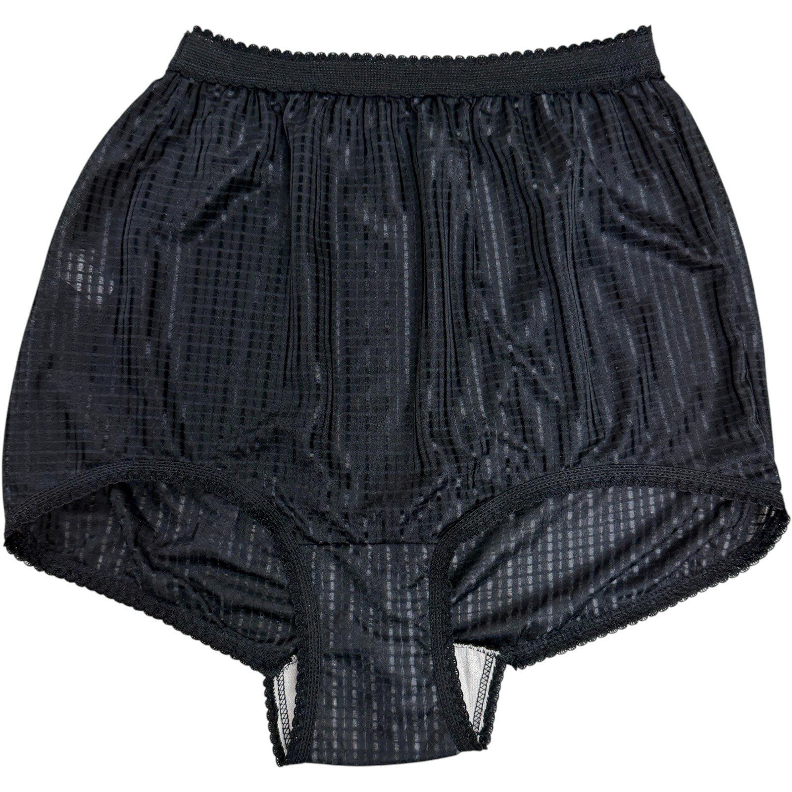 VTG Gloria Vanderbilt Size 9 Black Sissy Granny Panties Underwear Union USA NWOT