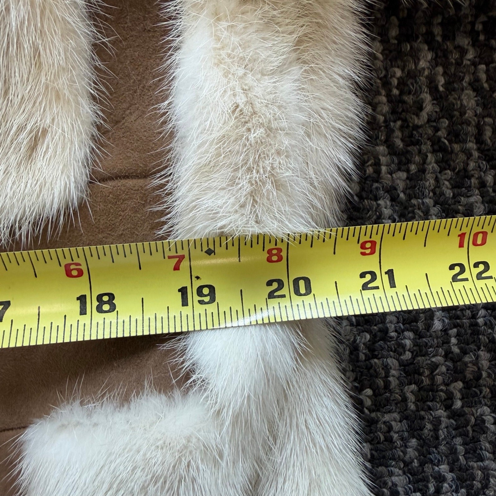 Vintage I. Rubin Beverly Hills Belted Women’s Trench Coat Mink Fur & Suede *READ