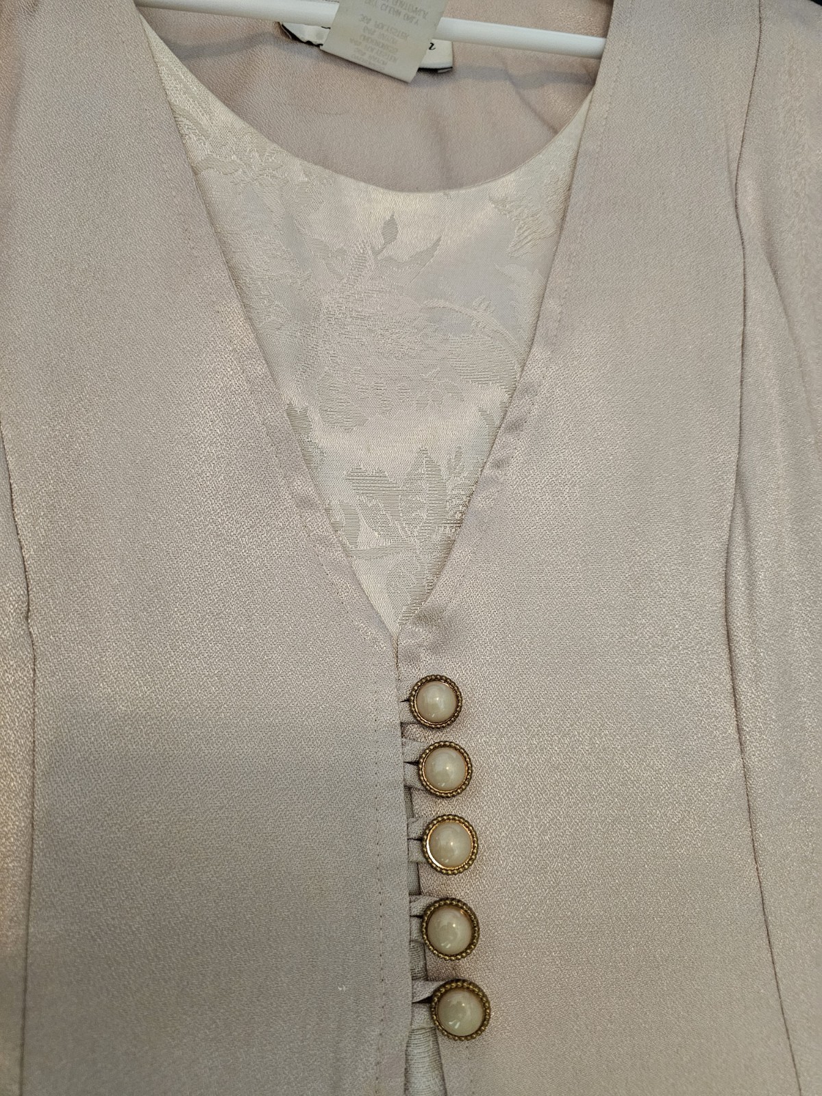 90s Vintage Casual Mother Of The Bride Dress Size 12