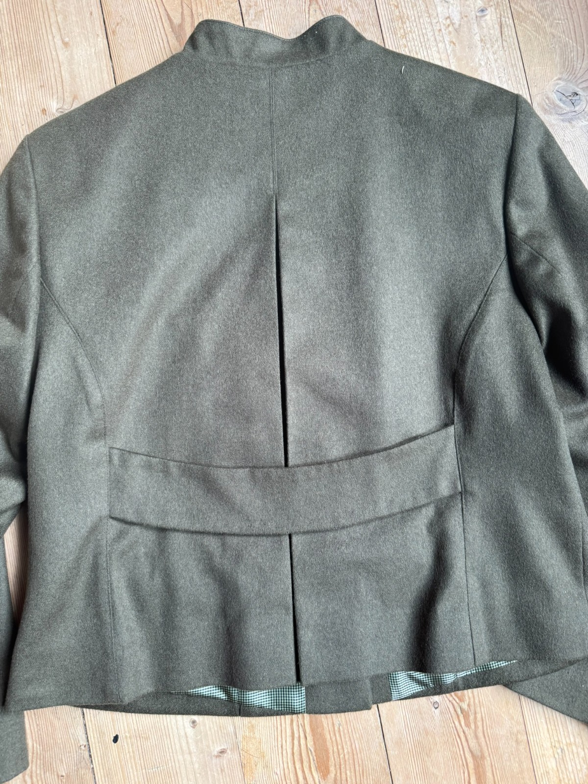 Sportalm Kitzbühel military jacket virgin wool cashmere olive size 40-44 Vintage